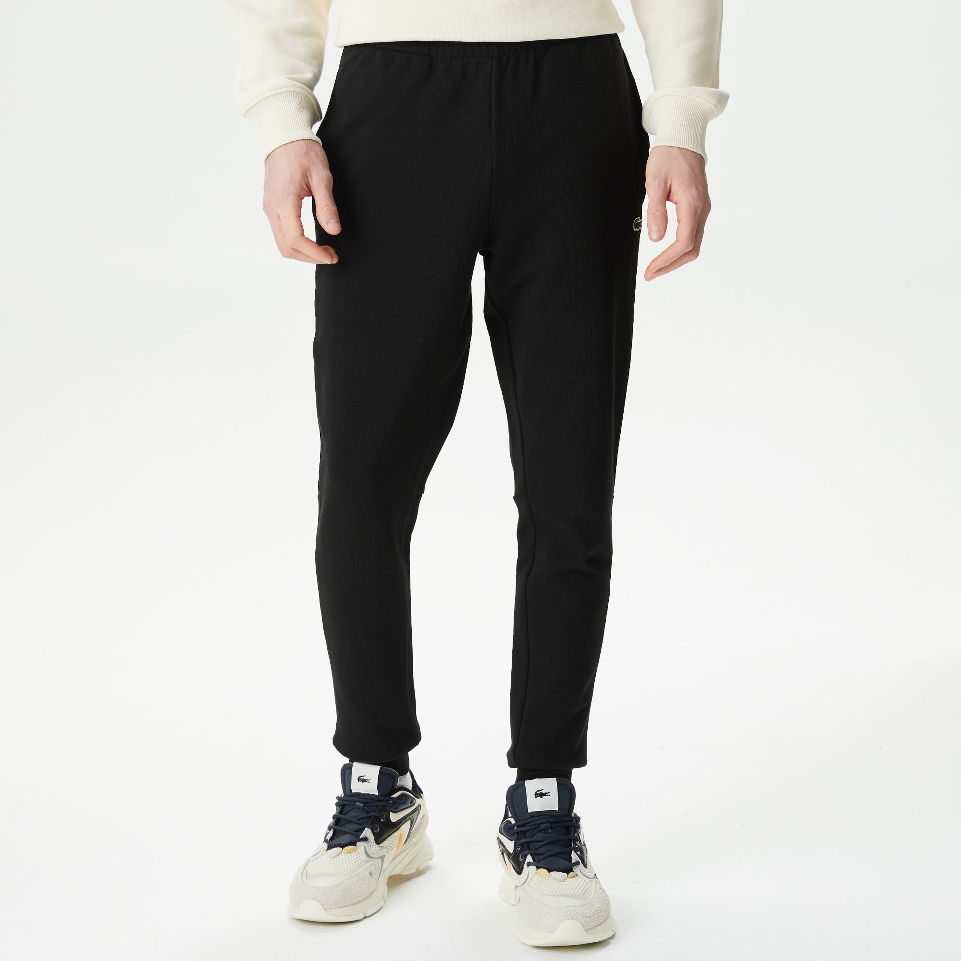 Erkek Slim Fit Organik Pamuk Siyah Eşofman Altı
