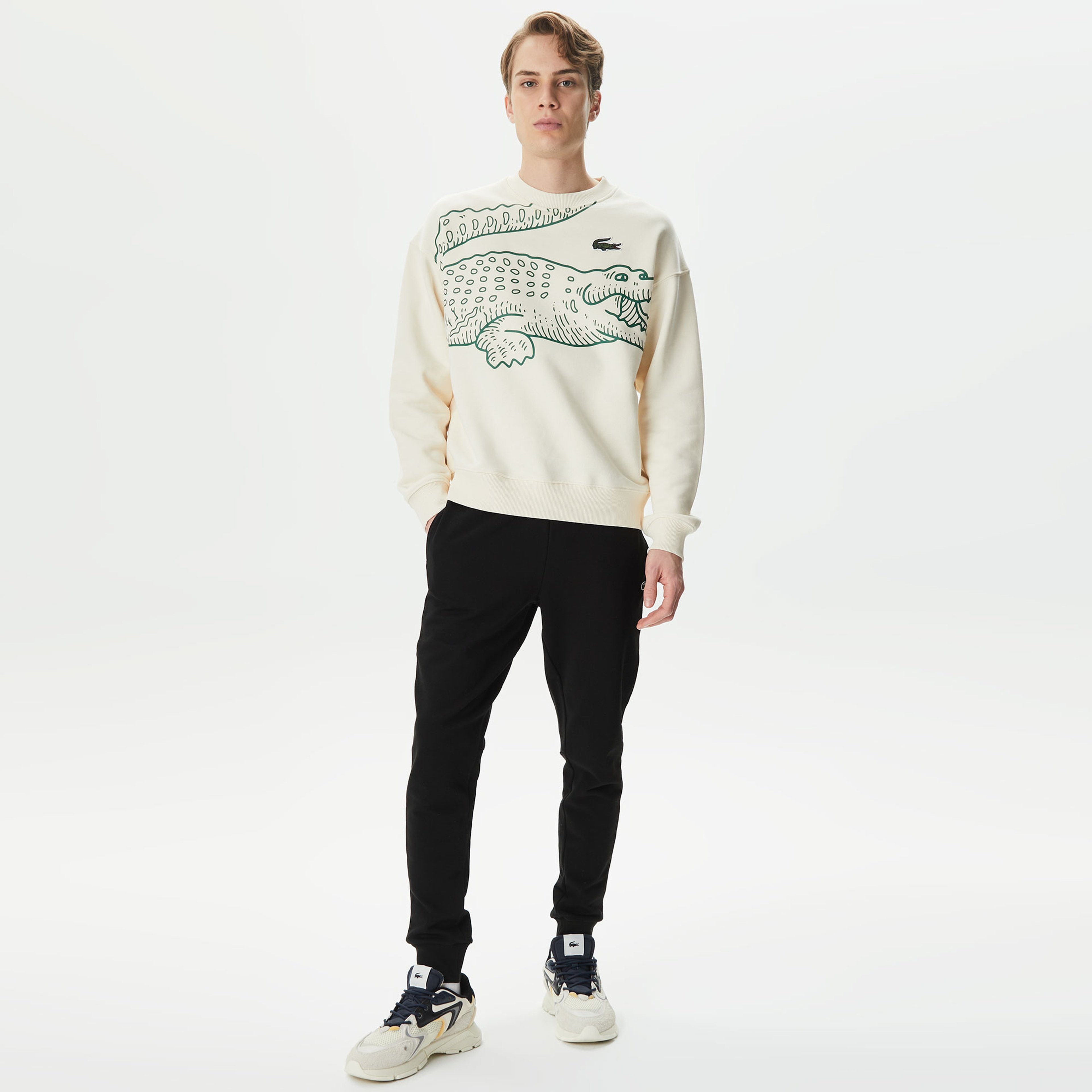 Erkek Slim Fit Organik Pamuk Siyah Eşofman Altı