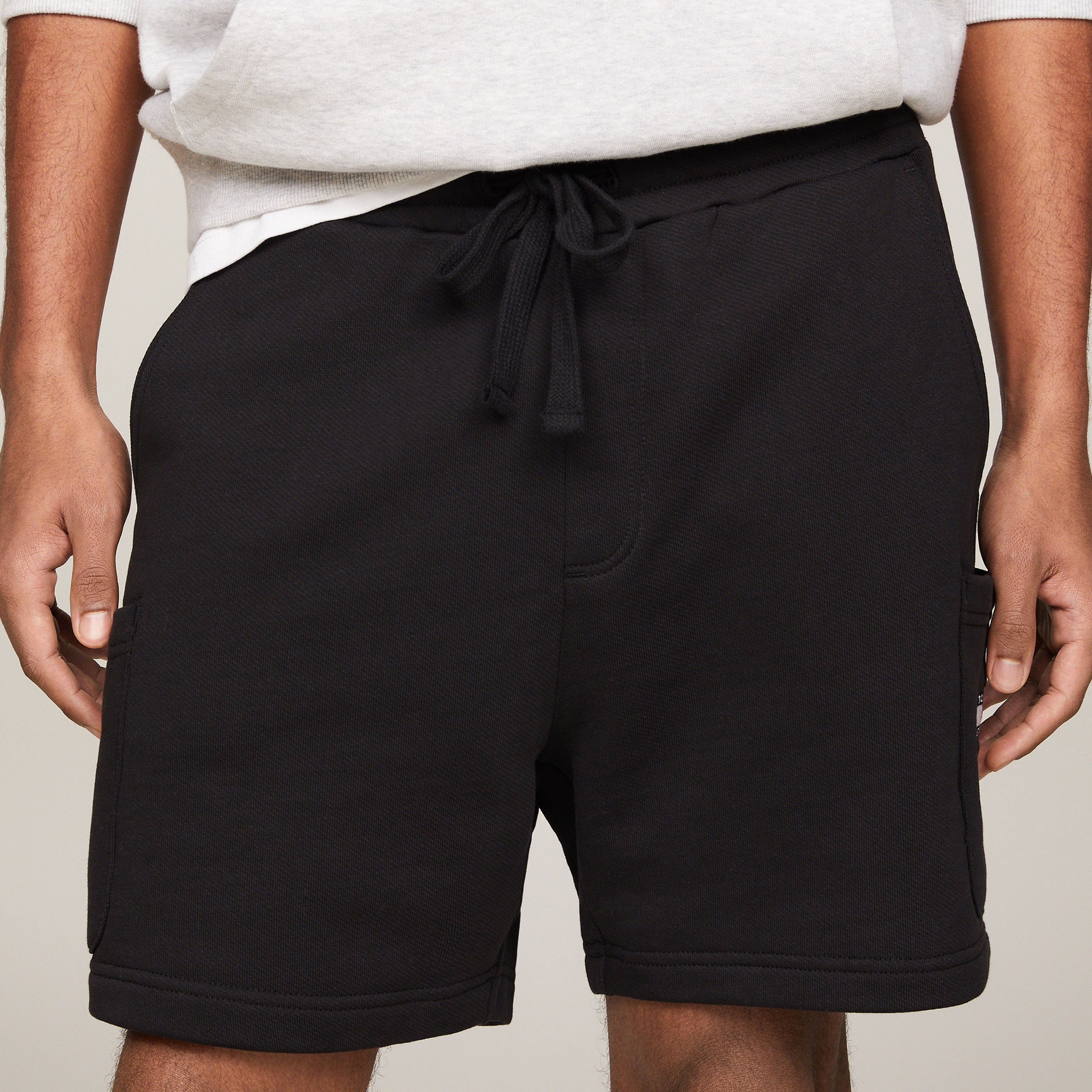 Tommy Hifiger Pamuklu Regular Fit Erkek Siyah Şort