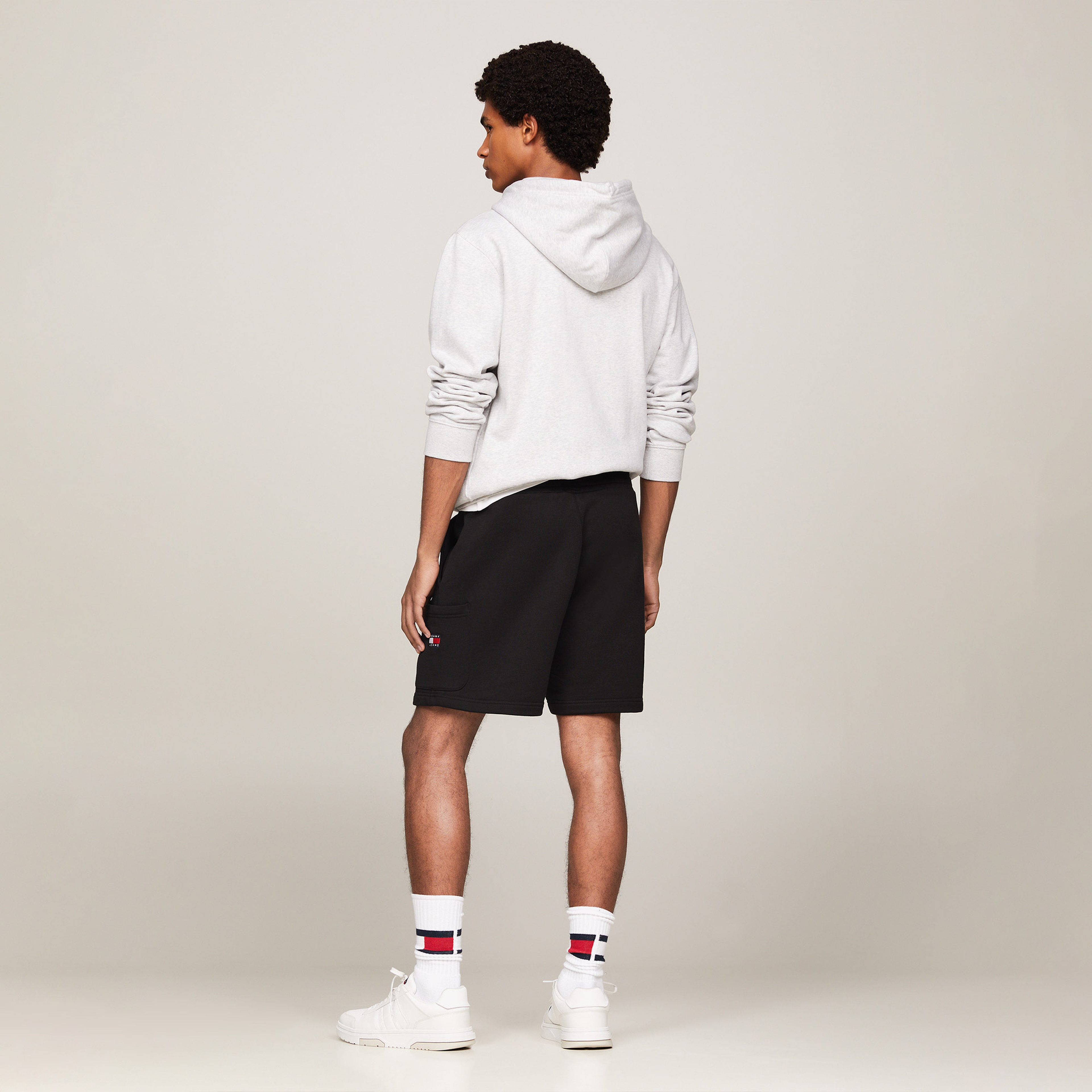 Tommy Hifiger Pamuklu Regular Fit Erkek Siyah Şort