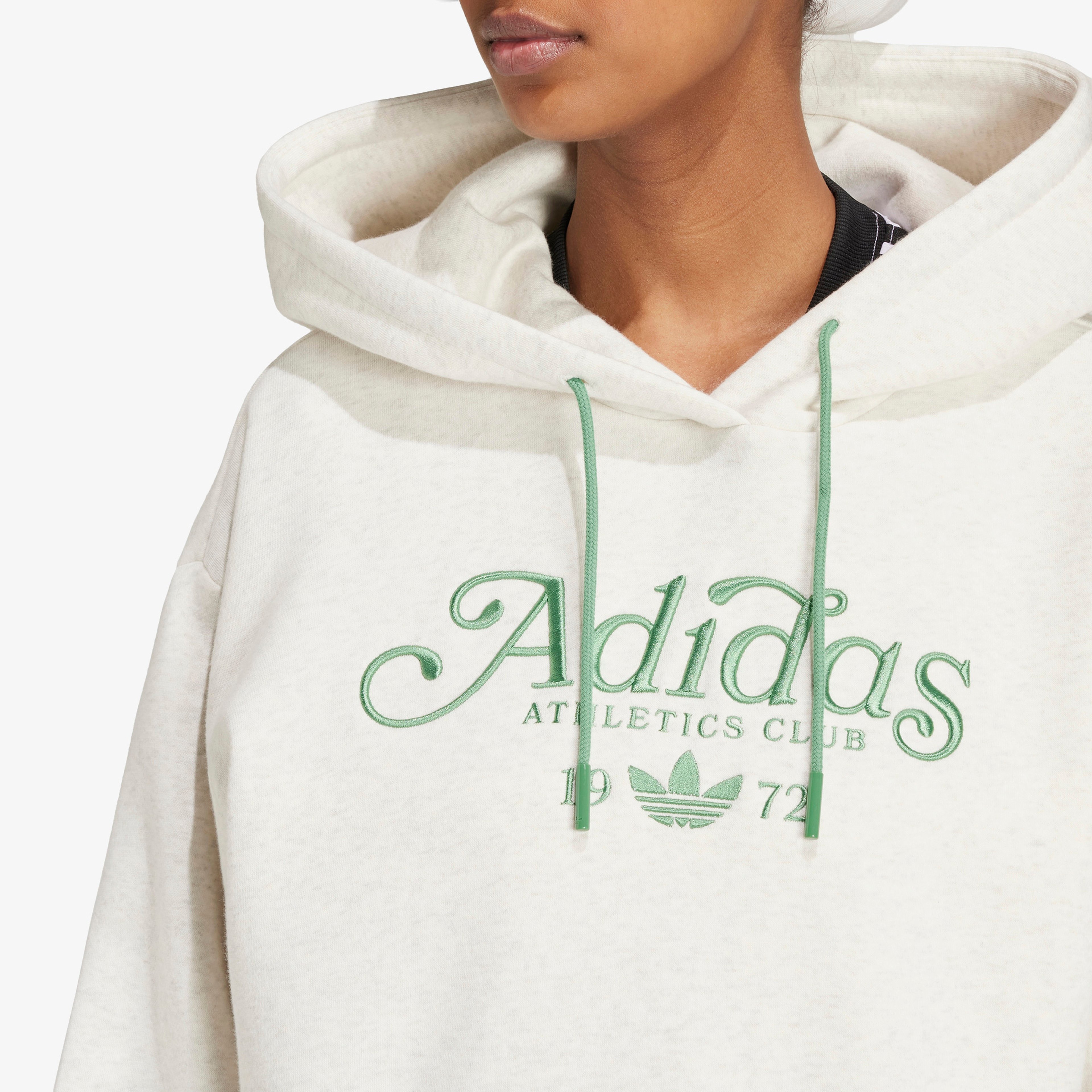 adidas Graphic Loose Kadın Beyaz Hoodie