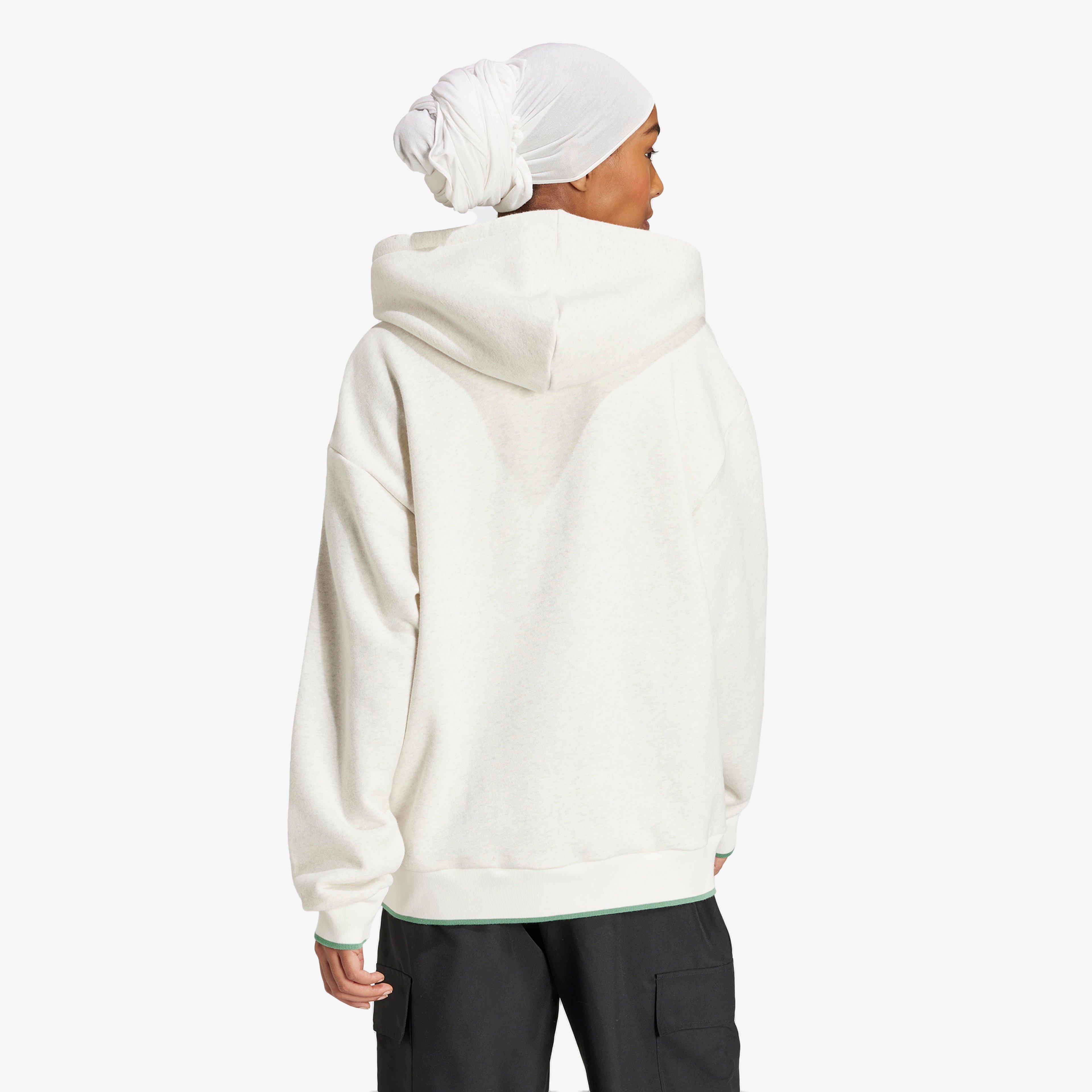 adidas Graphic Loose Kadın Beyaz Hoodie