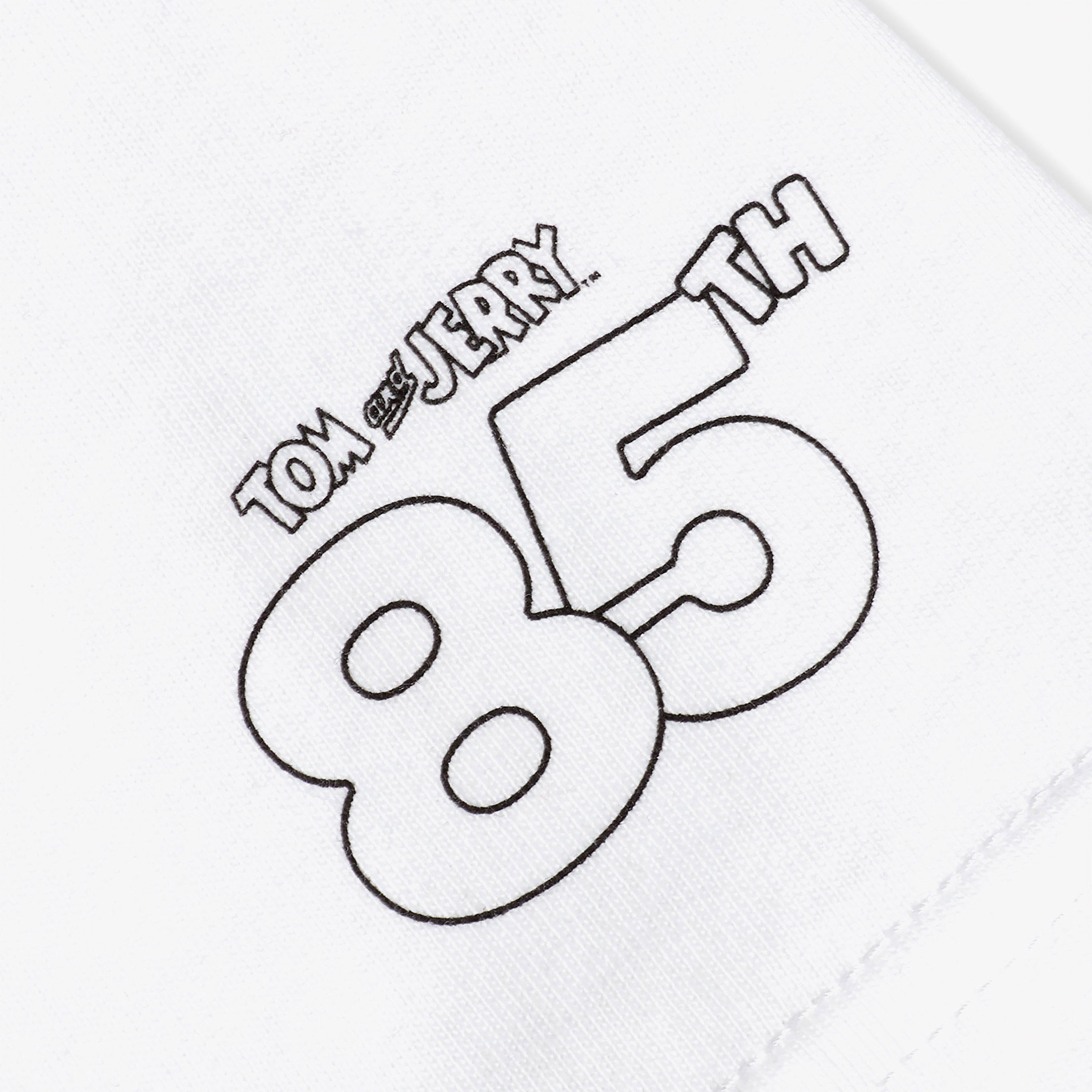 Converse X Tom & Jerry Unisex Beyaz T-Shirt