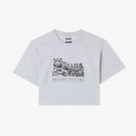 Vans Bright Future Relaxed Crop Ss Çocuk Gri T-Shirt