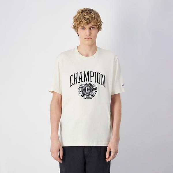 Champion Yearbook Erkek Beyaz T-Shirt