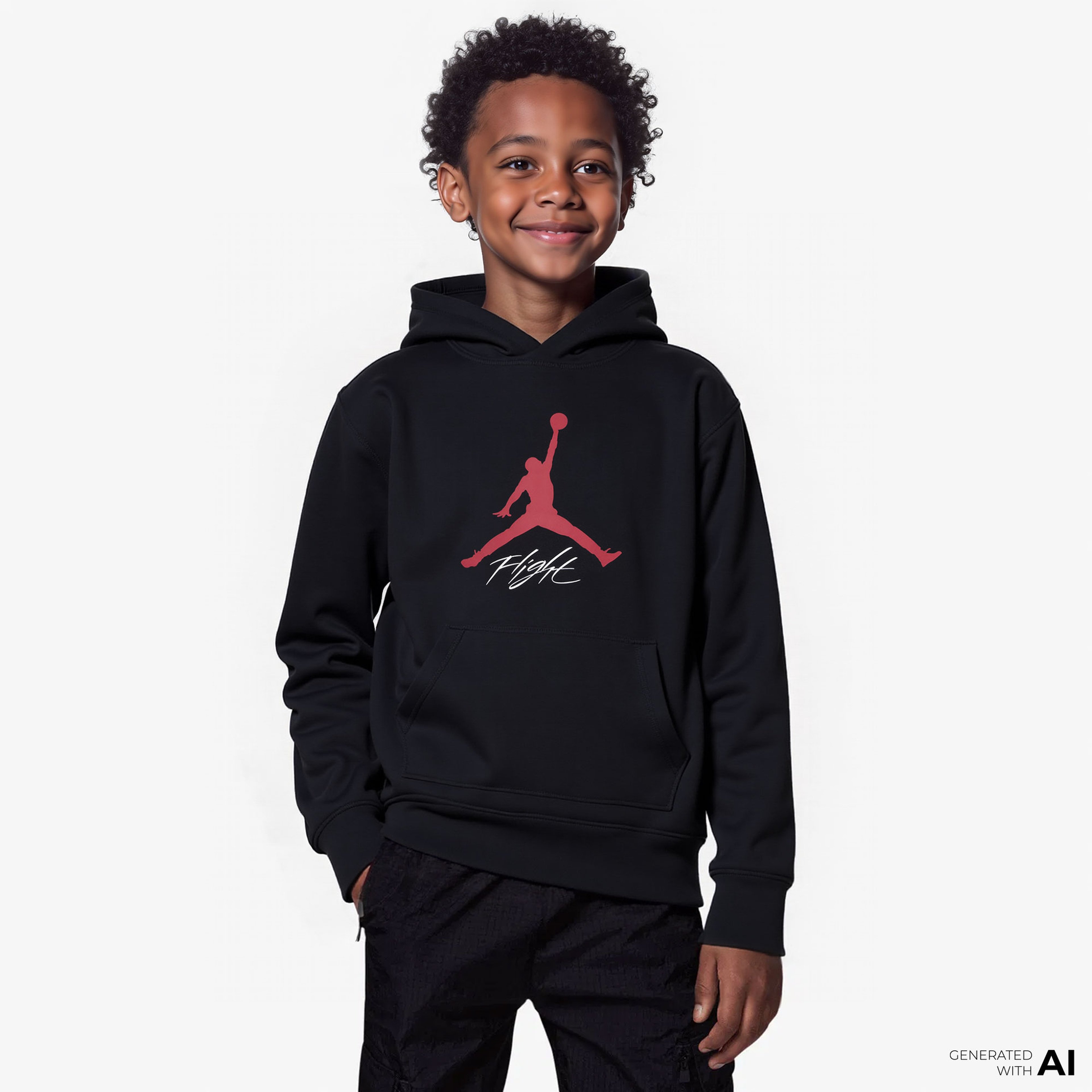 Jordan Jdn Jumpman Baseline Po Çocuk Siyah Sweatshirt