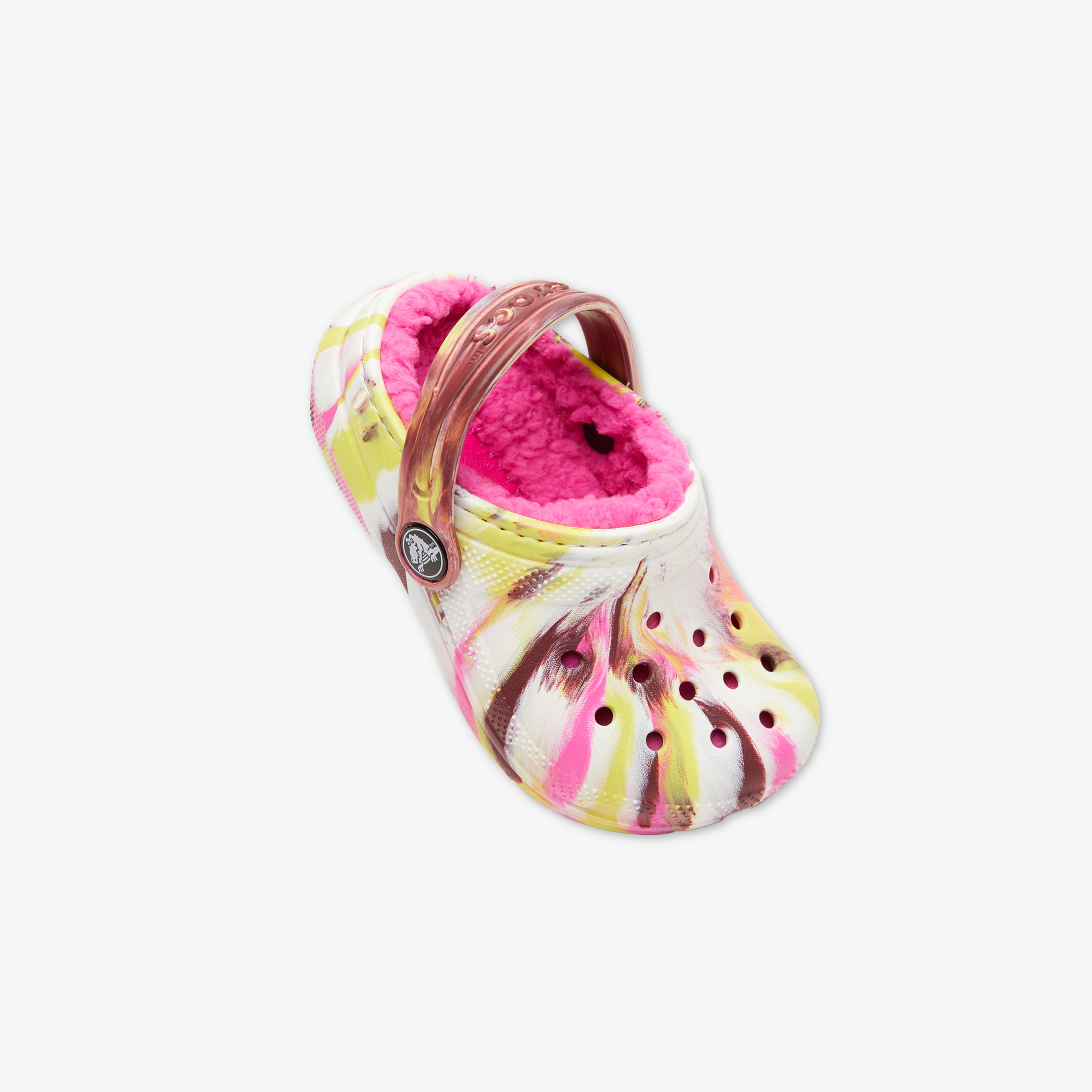 Crocs Classic Lined Marbled Çocuk Renkli Terlik