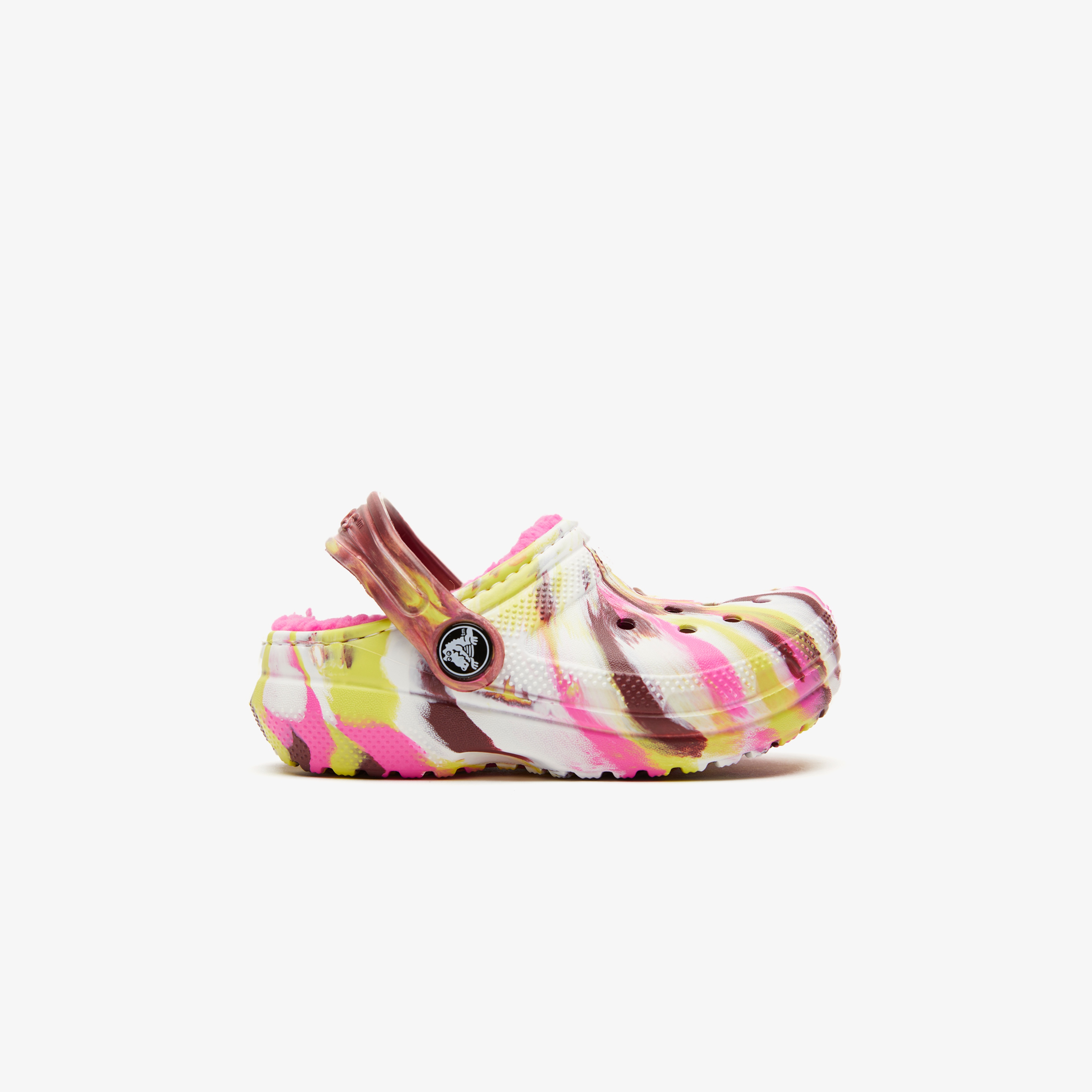 Crocs Classic Lined Marbled Çocuk Renkli Terlik