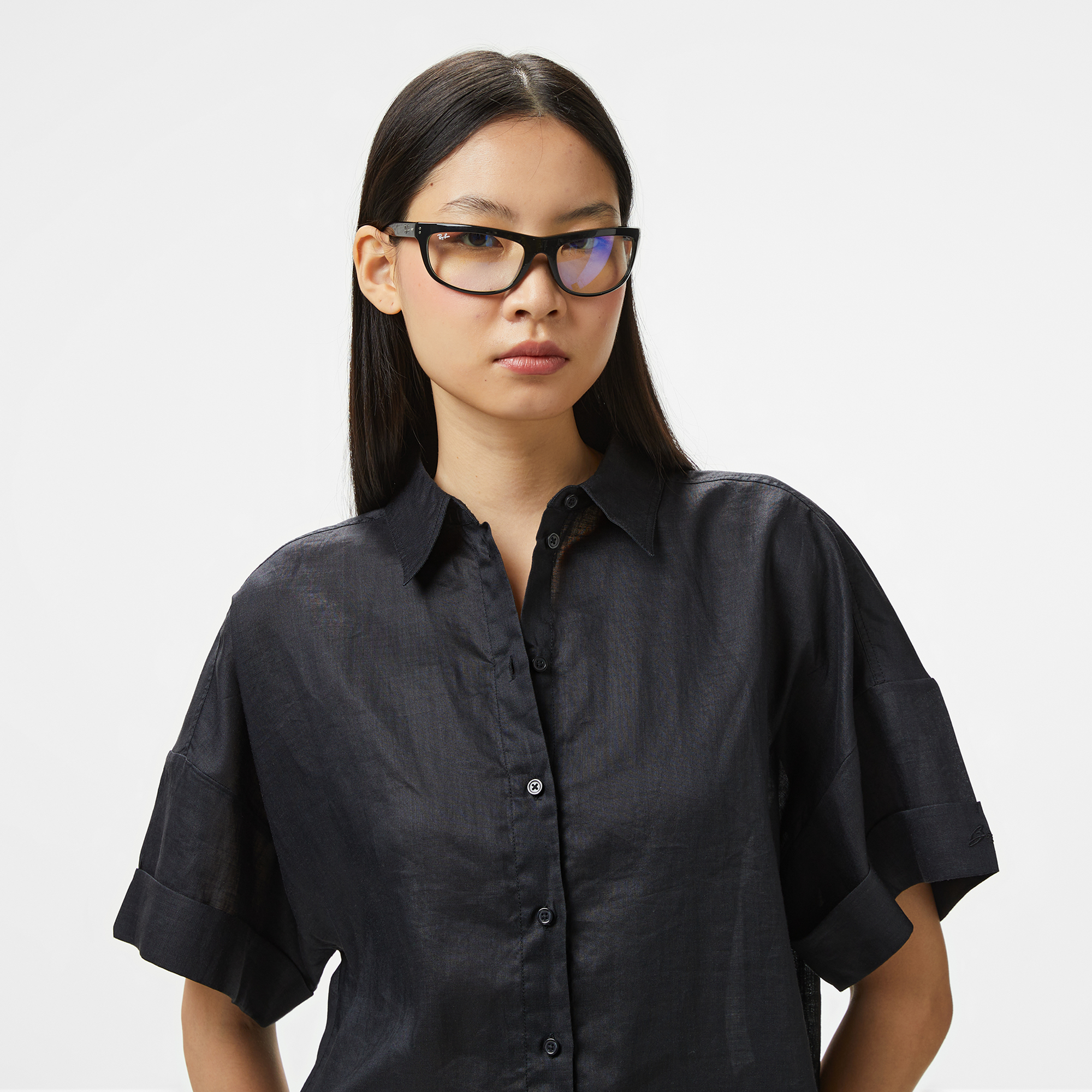 BOSS Bisenas Kadın Siyah Gömlek