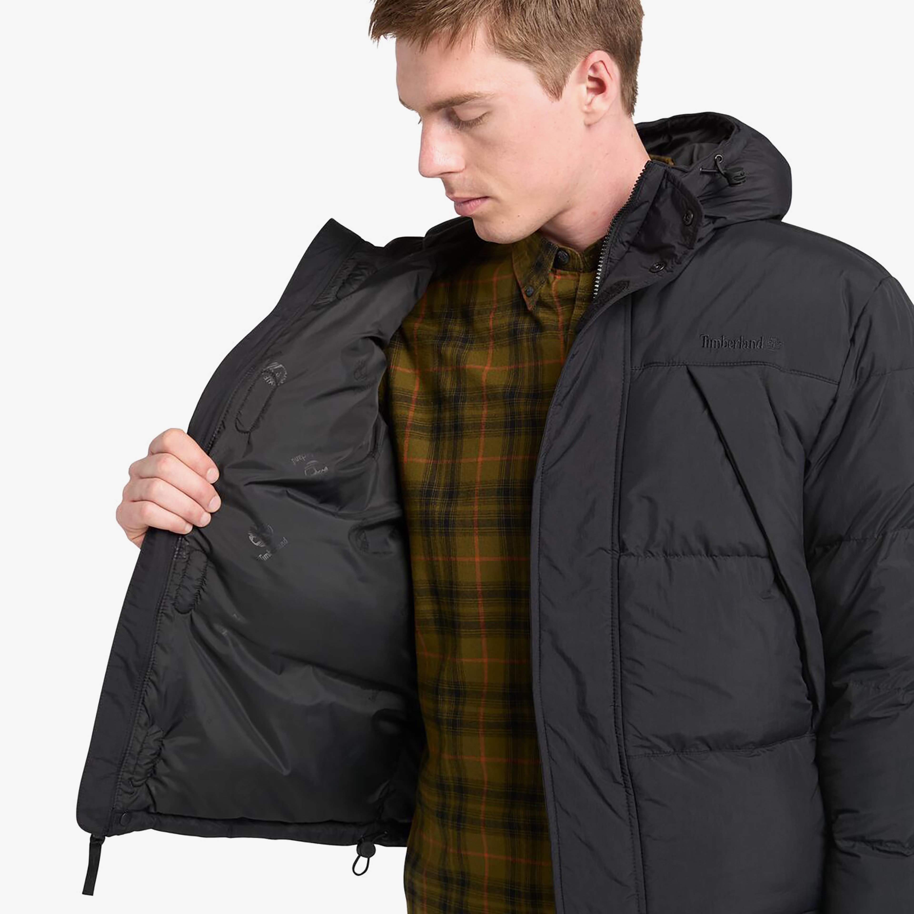 Timberland Durable Water Repellent Puffer Erkek Siyah Ceket