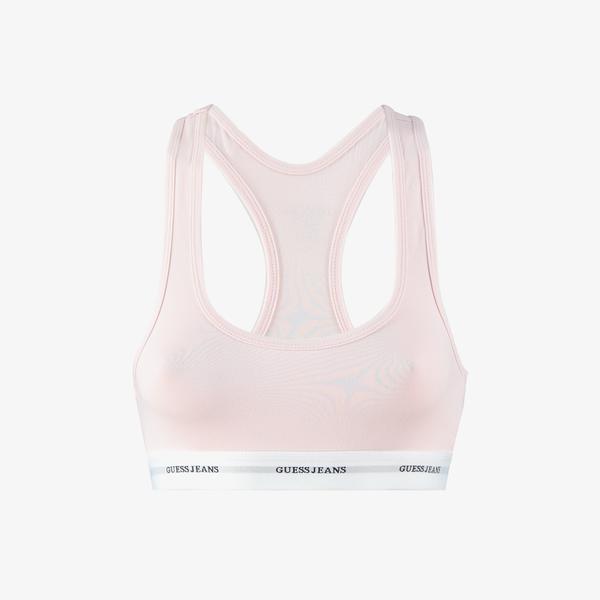 Guess Bralette Eco Cuddle Jersey 180 Gr Kadın Pembe Bralet