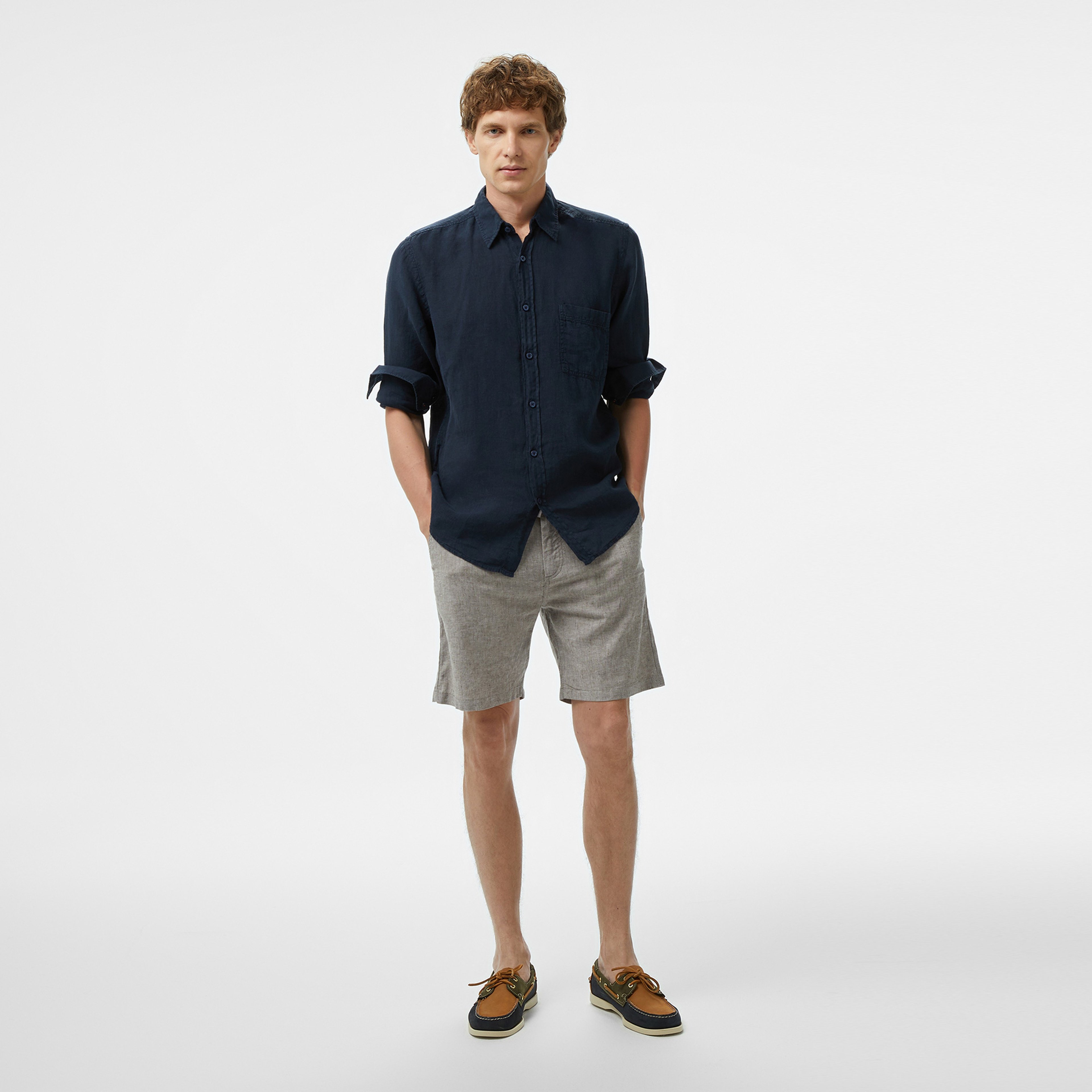 Boss Relegant 6 Erkek Lacivert Gömlek