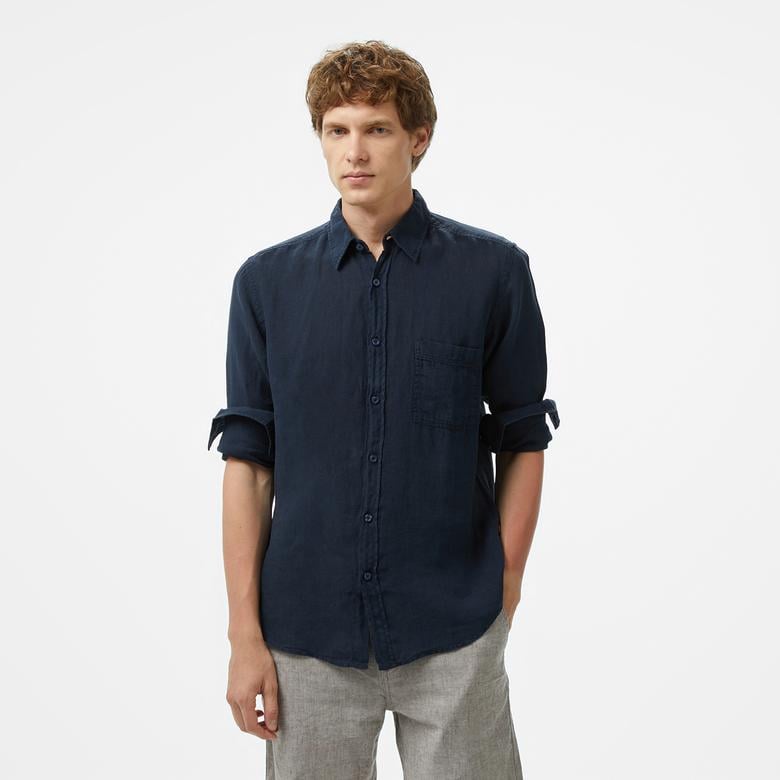 Boss Relegant 6 Erkek Lacivert Gömlek