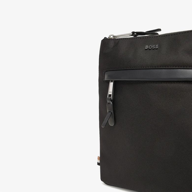 Boss Highway N Envelope Erkek Siyah Omuz Çantası