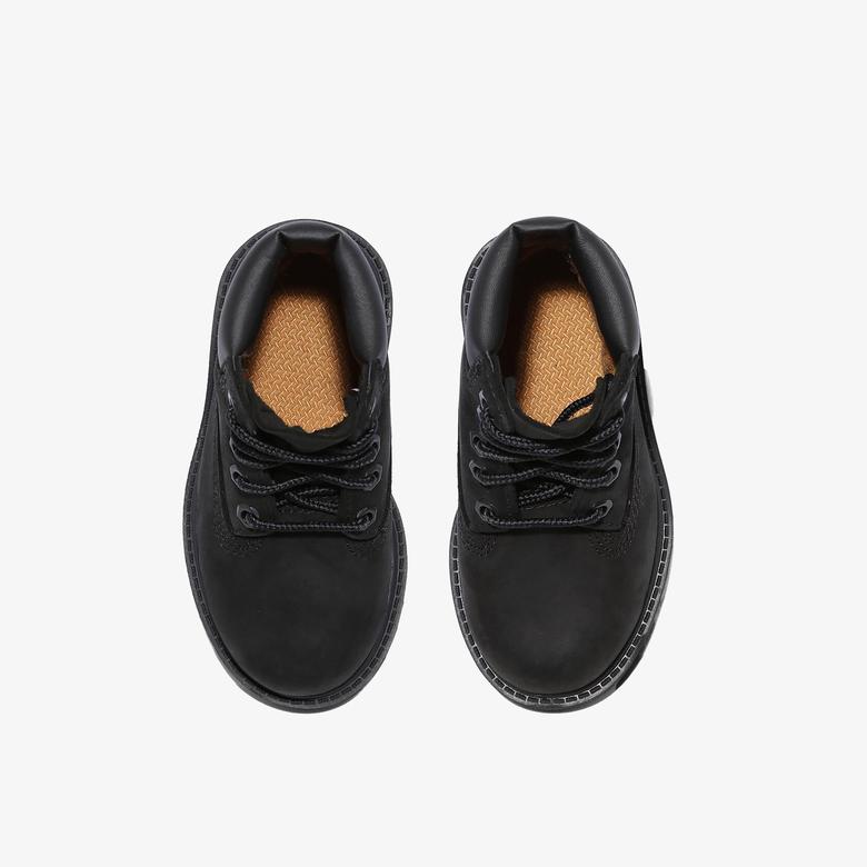 Timberland Premium 6 Inch Lace Up Çocuk Siyah Bot