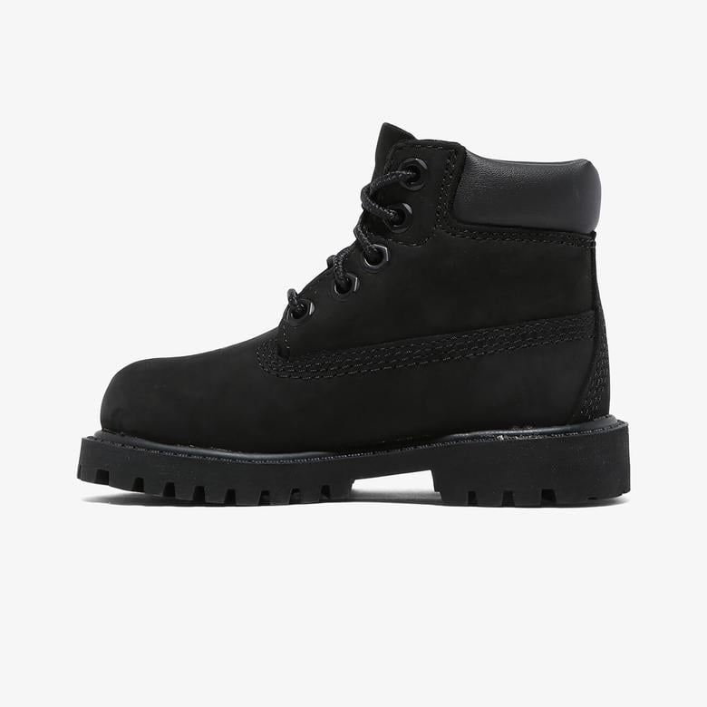 Timberland Premium 6 Inch Lace Up Çocuk Siyah Bot