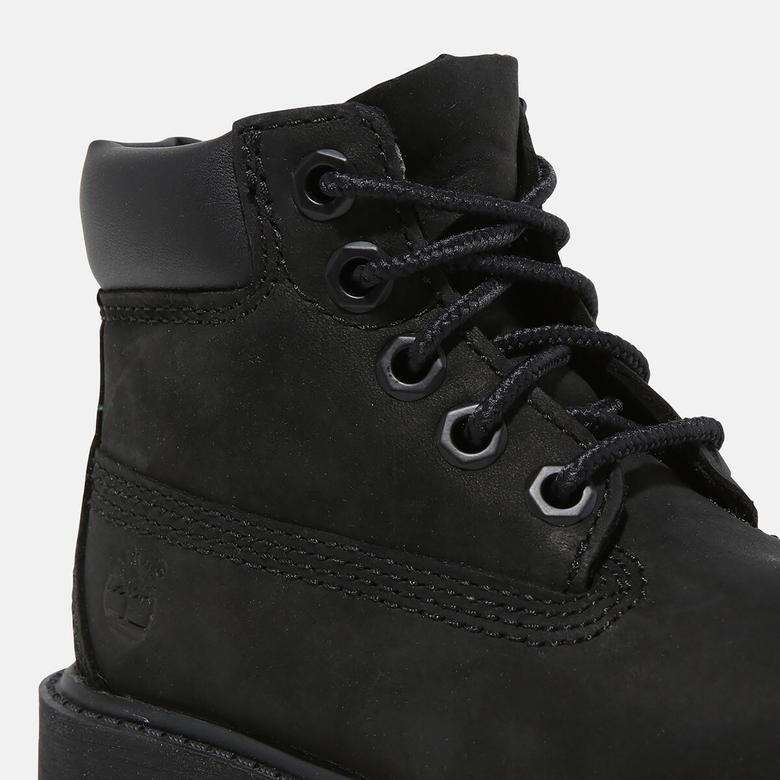 Timberland Premium 6 Inch Lace Up Çocuk Siyah Bot