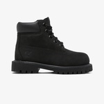 Timberland Premium 6 Inch Lace Up Çocuk Siyah Bot