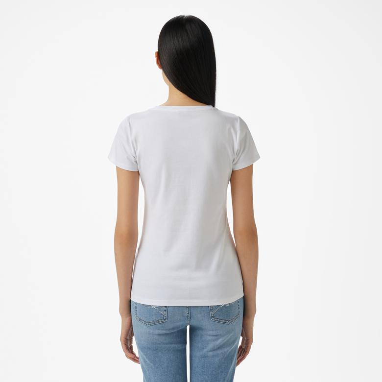 Liu Jo Kadın Beyaz T-Shirt