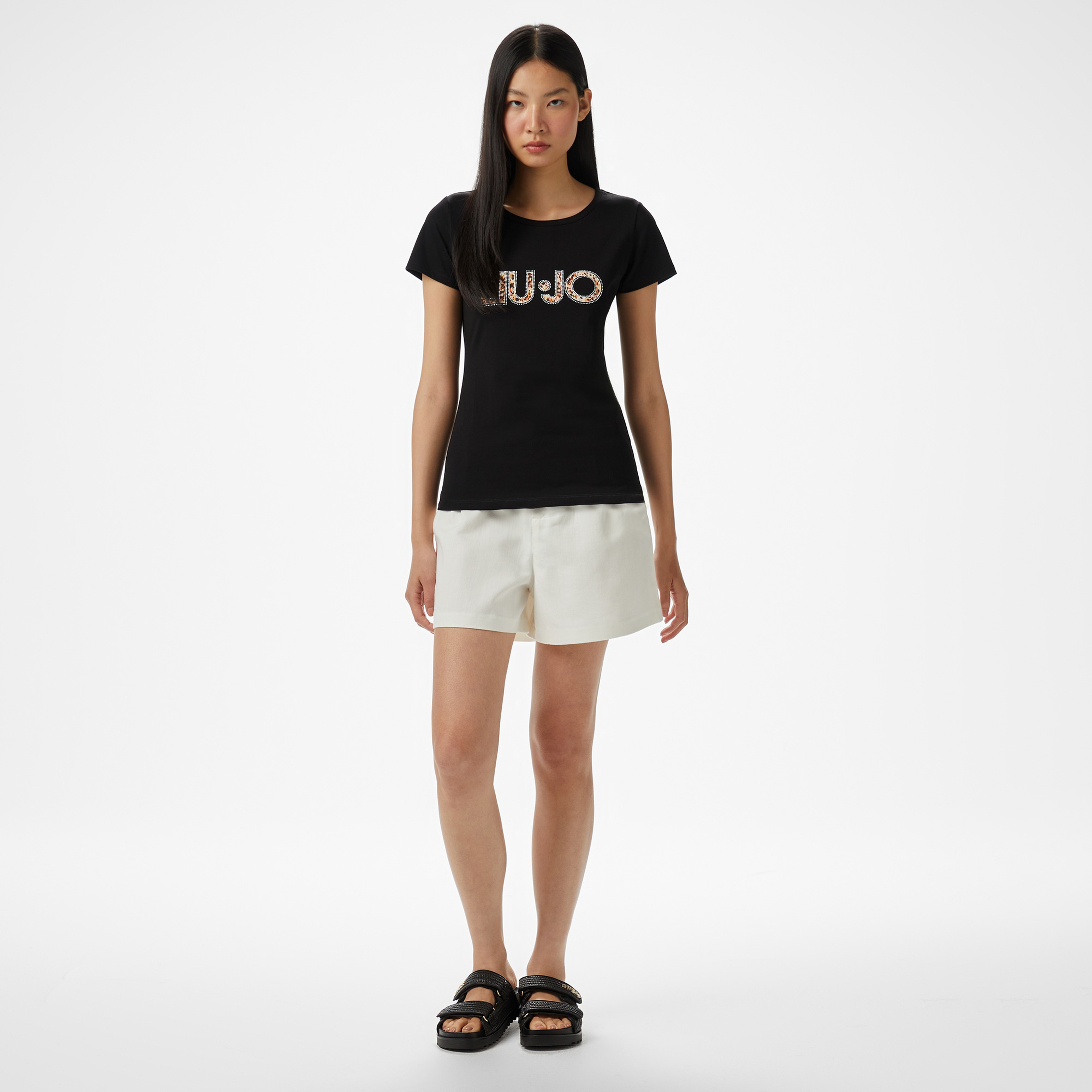 Liu Jo Kadın Siyah T-Shirt