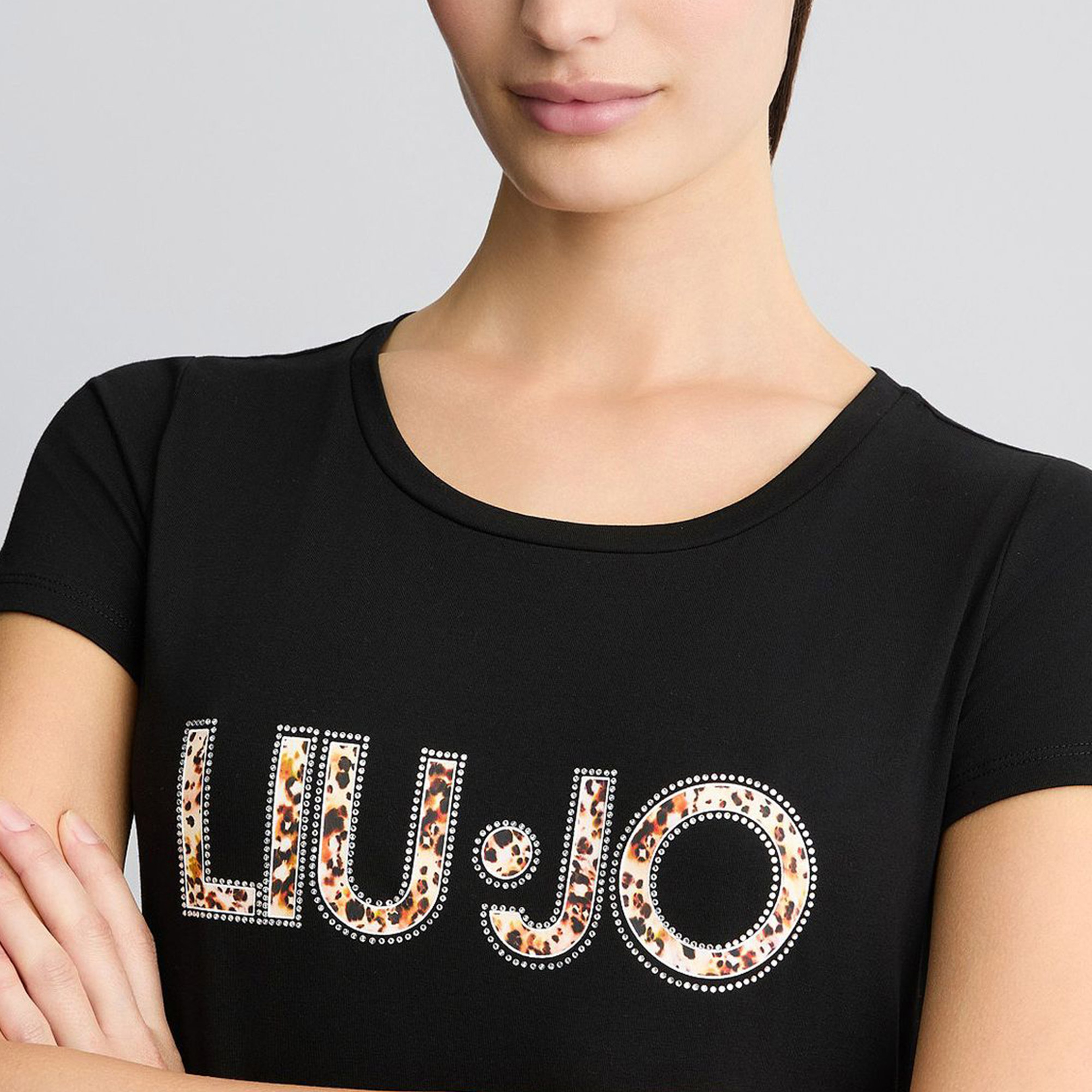 Liu Jo Kadın Siyah T-Shirt