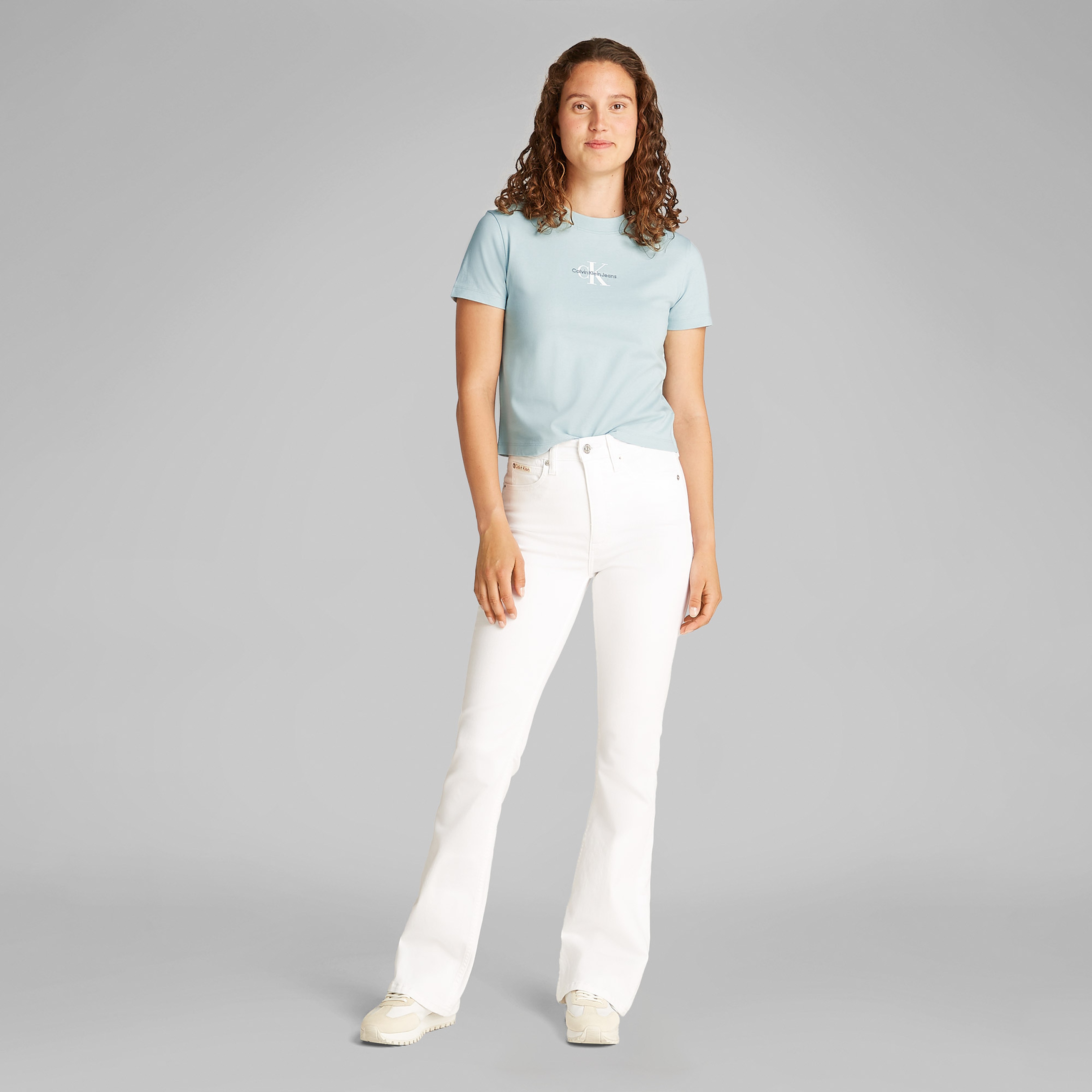 Calvin Klein Kadın Mavi T-Shirt