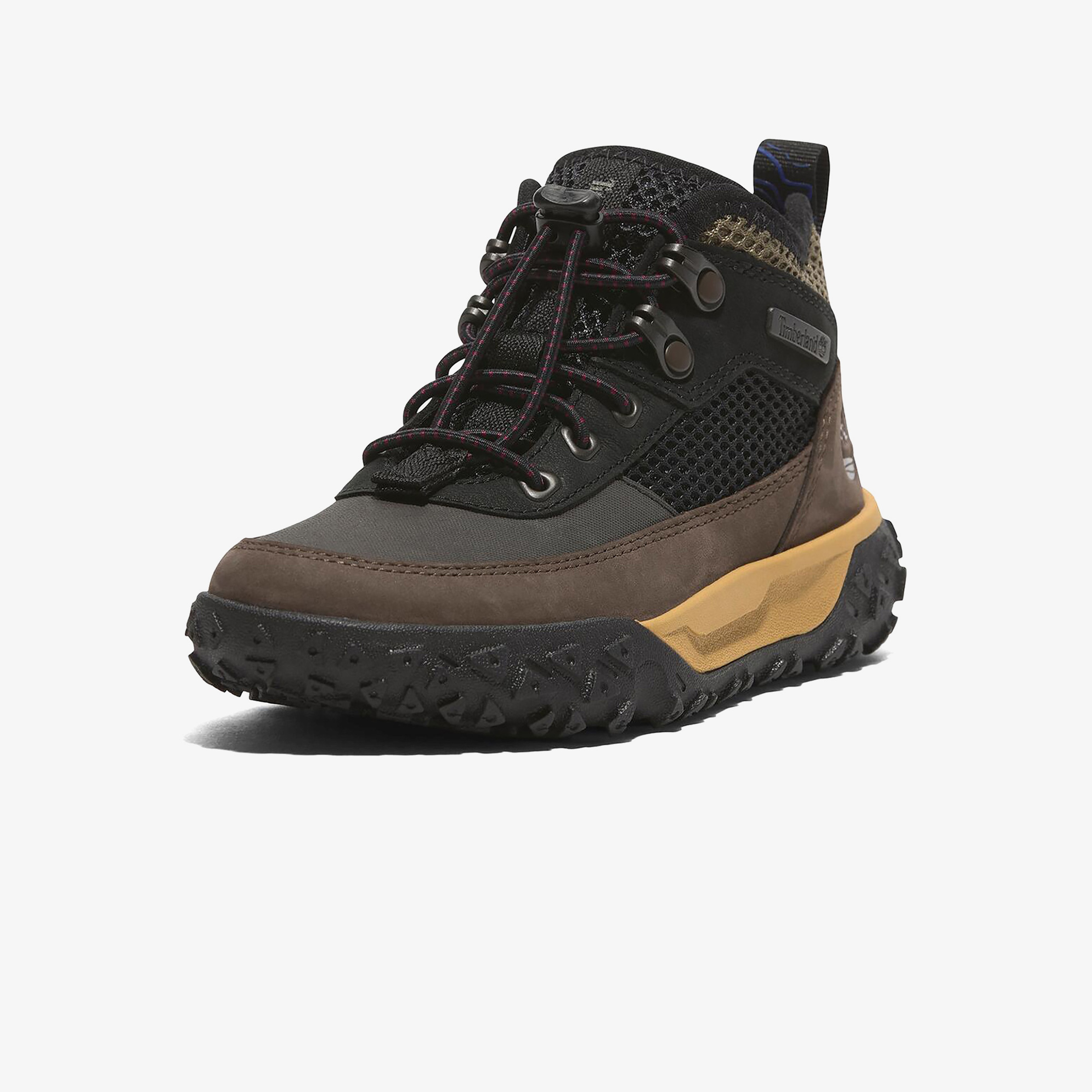 Timberland Greenstride Motion 6 Mid Lace Up Çocuk Siyah Outdoor Ayakkabı