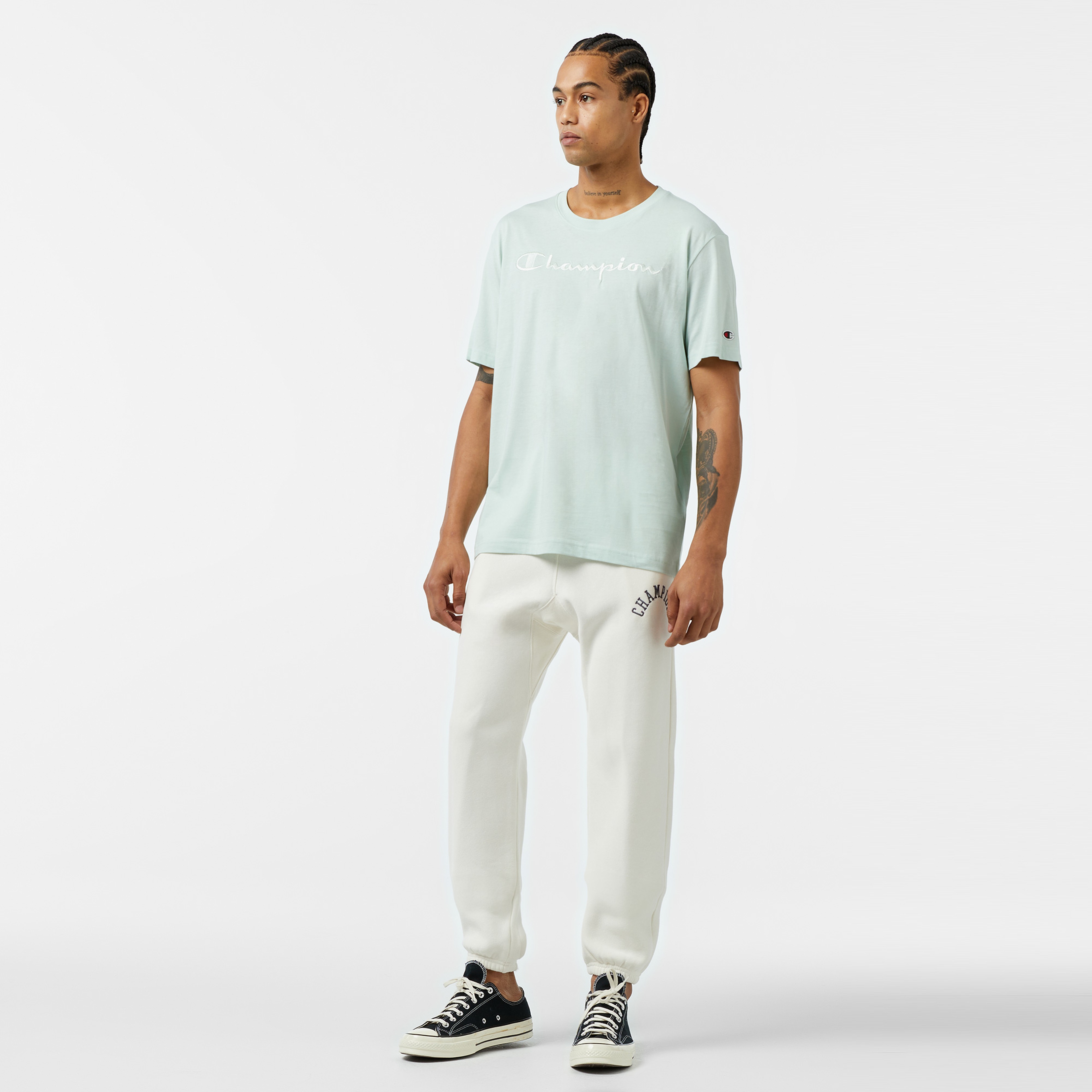 Champion Erkek Mavi T-Shirt