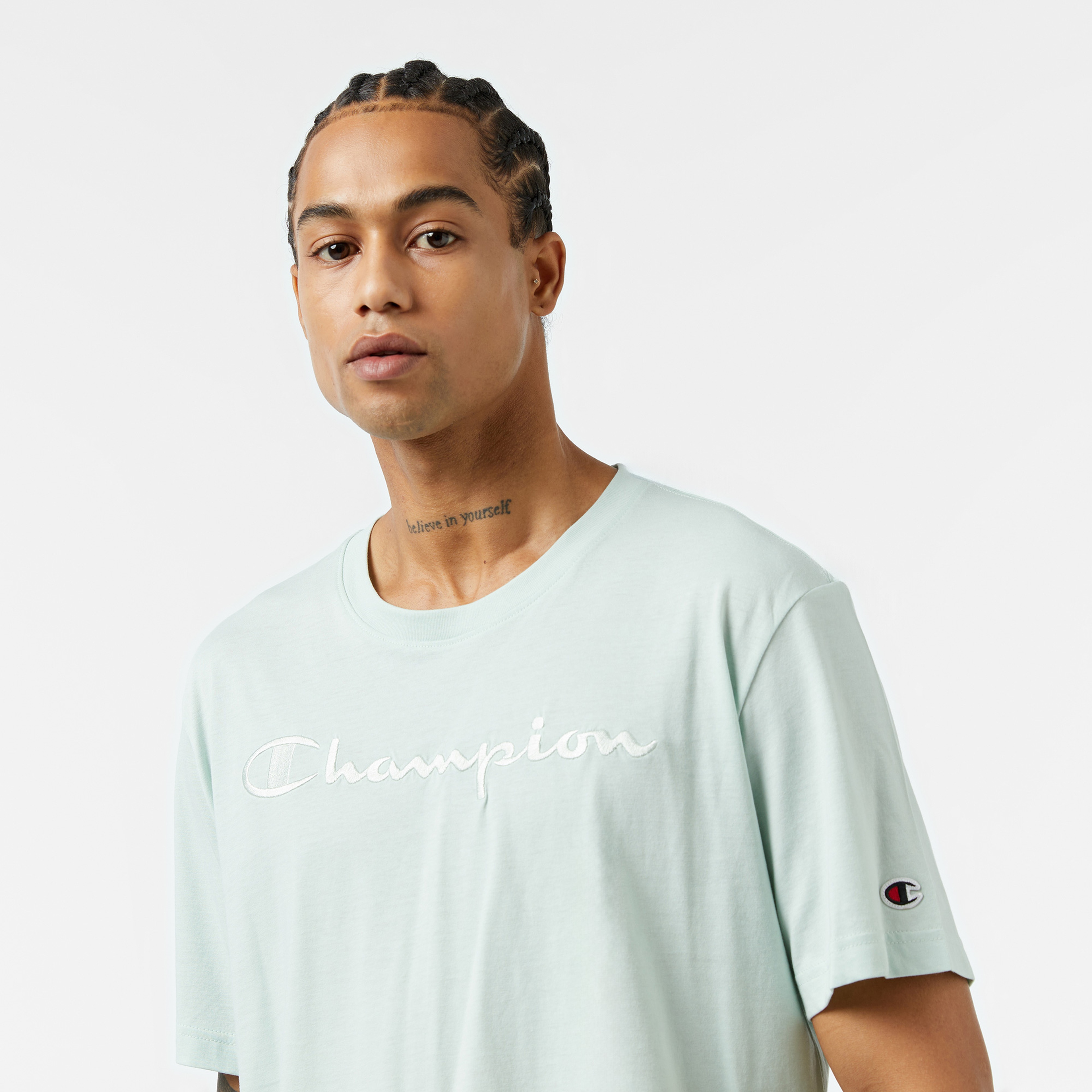 Champion Erkek Mavi T-Shirt