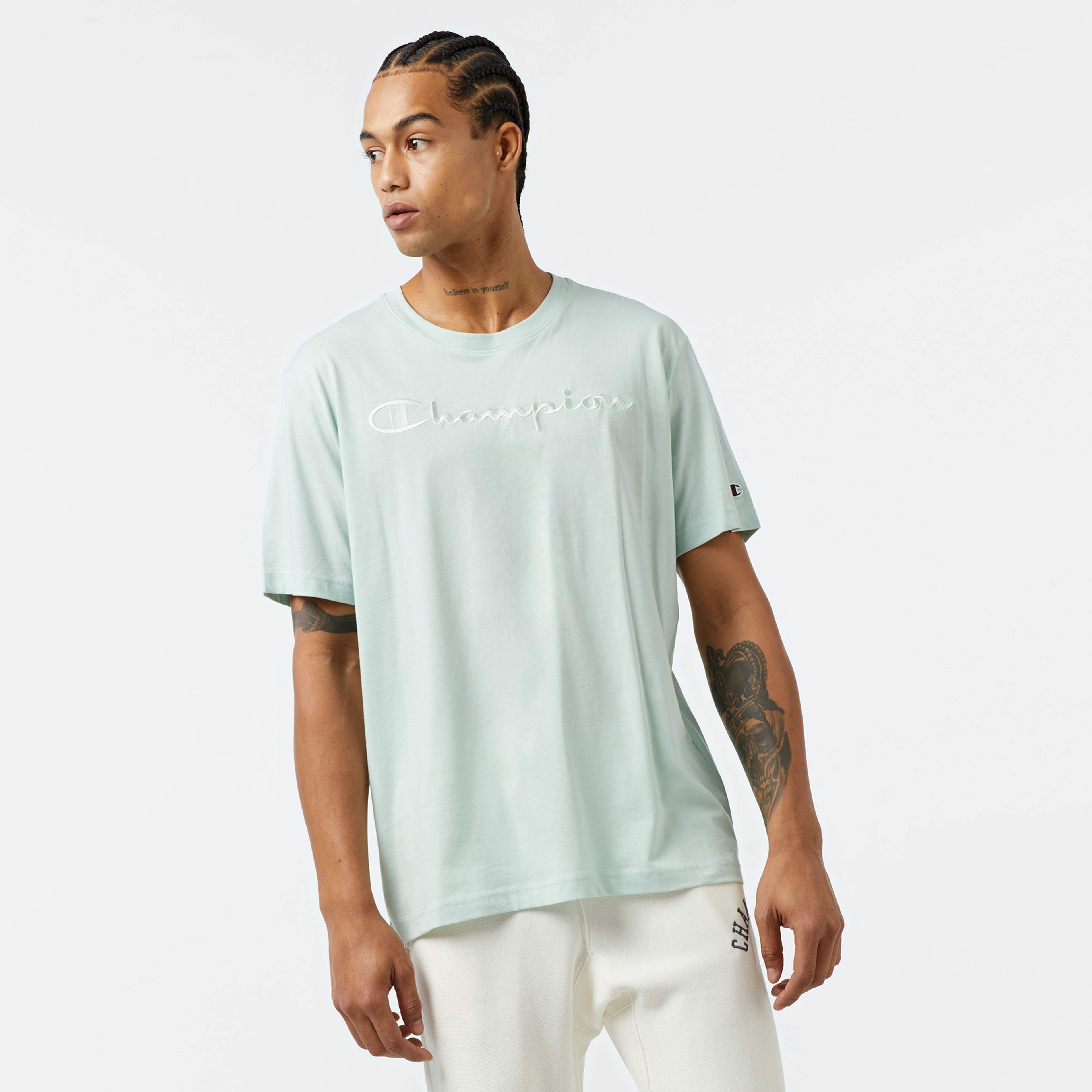 Champion Erkek Mavi T-Shirt
