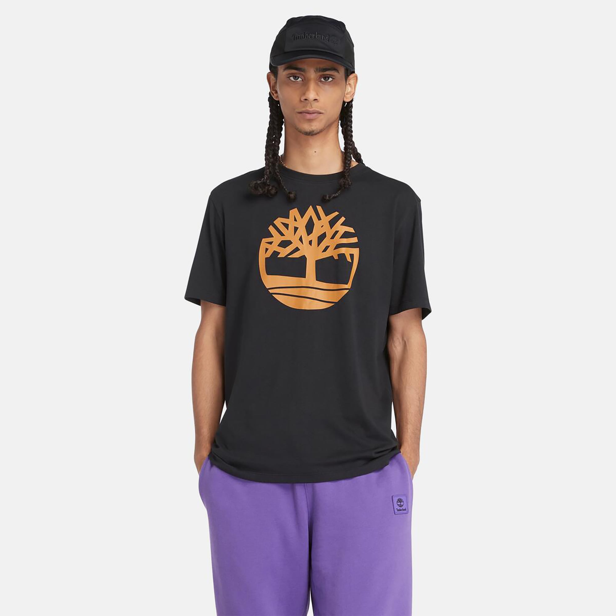 Timberland Kennebec River Tree Logo  Erkek Siyah T-Shirt