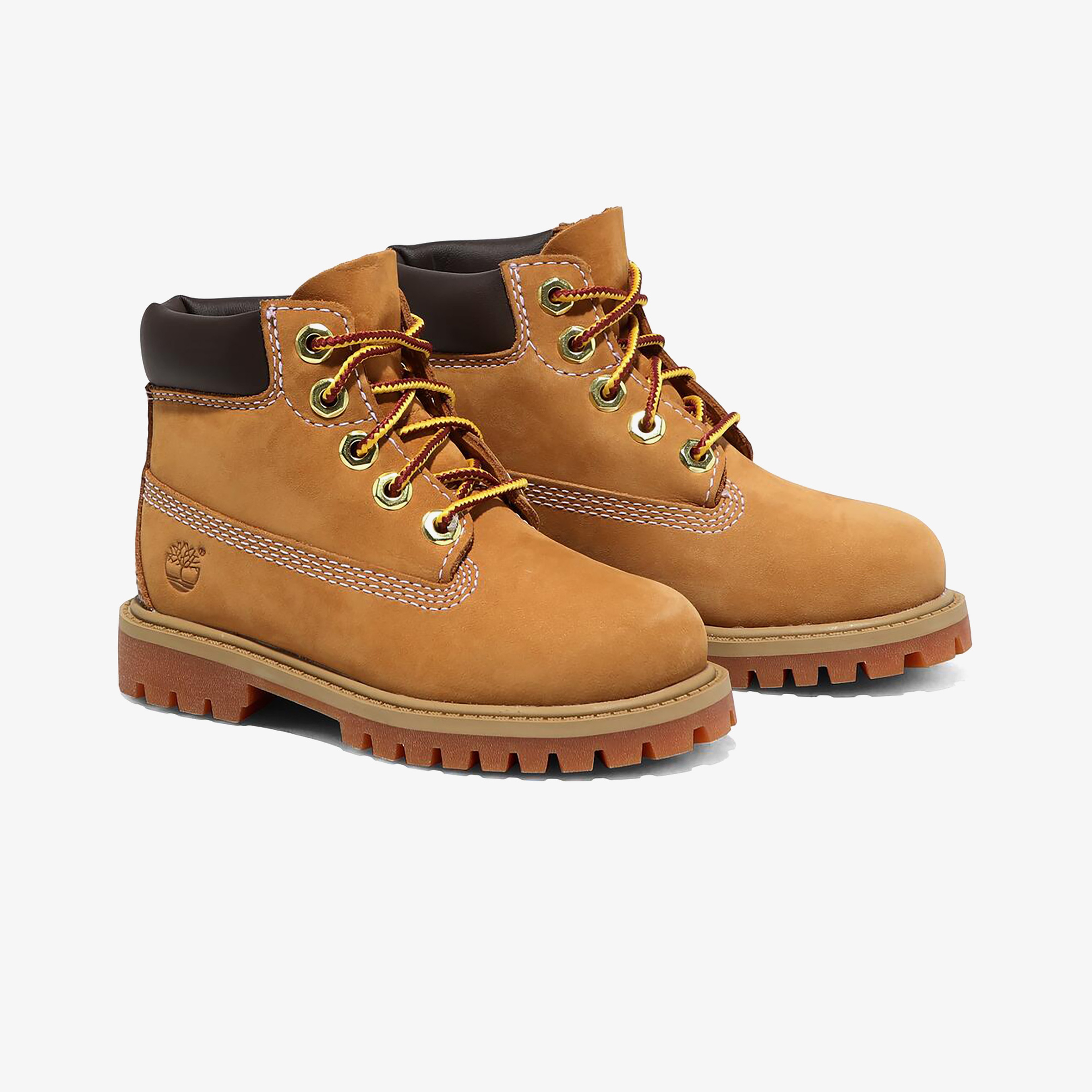 Timberland Premium 6 Inch Lace Up Çocuk Krem Rengi Bot