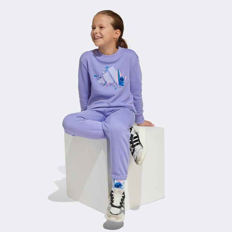 adidas x Disney Lilo & Stitch Çocuk Mor Eşofman Takımı