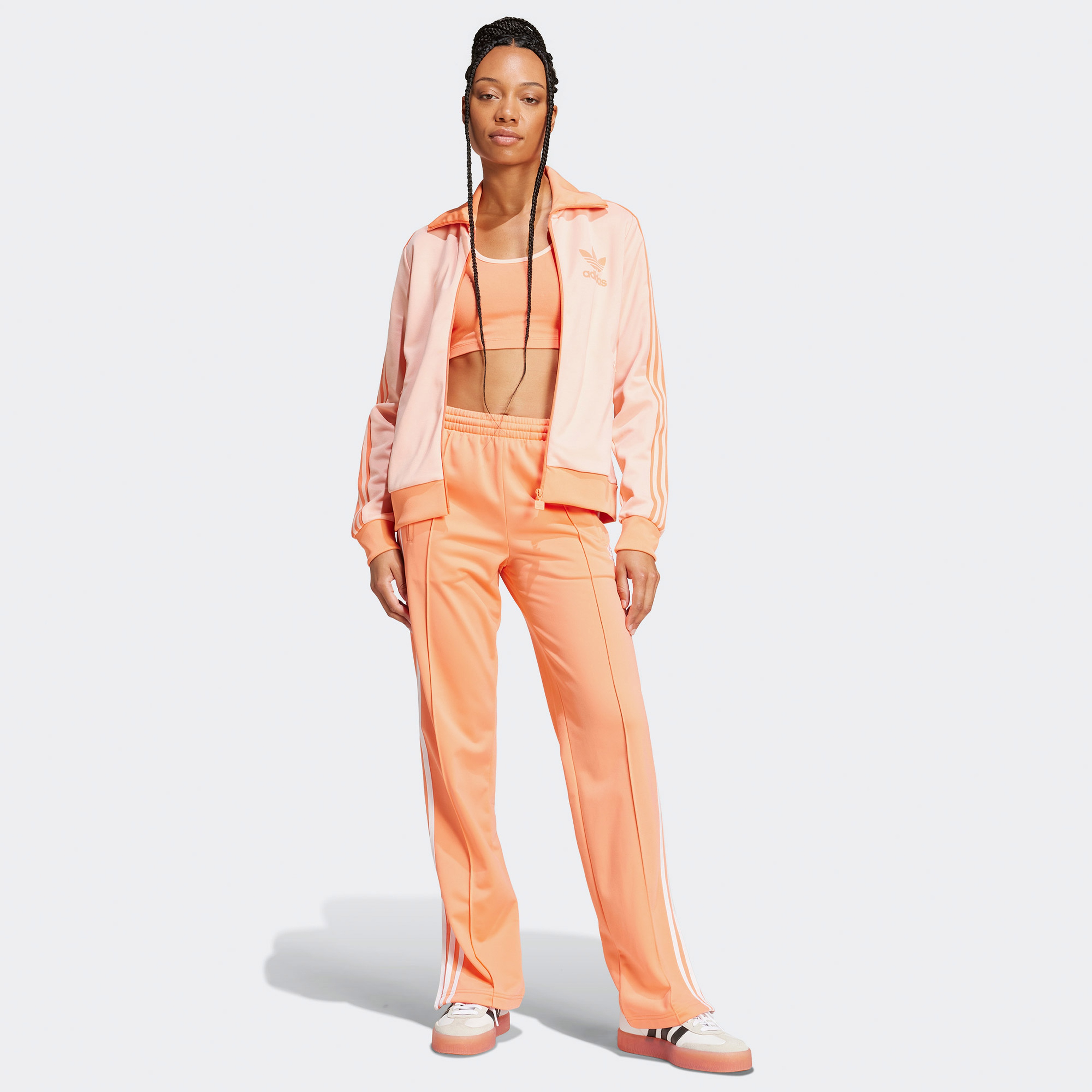 adidas Adicolor 3-Stripes Kadın Turuncu Kolsuz Bra