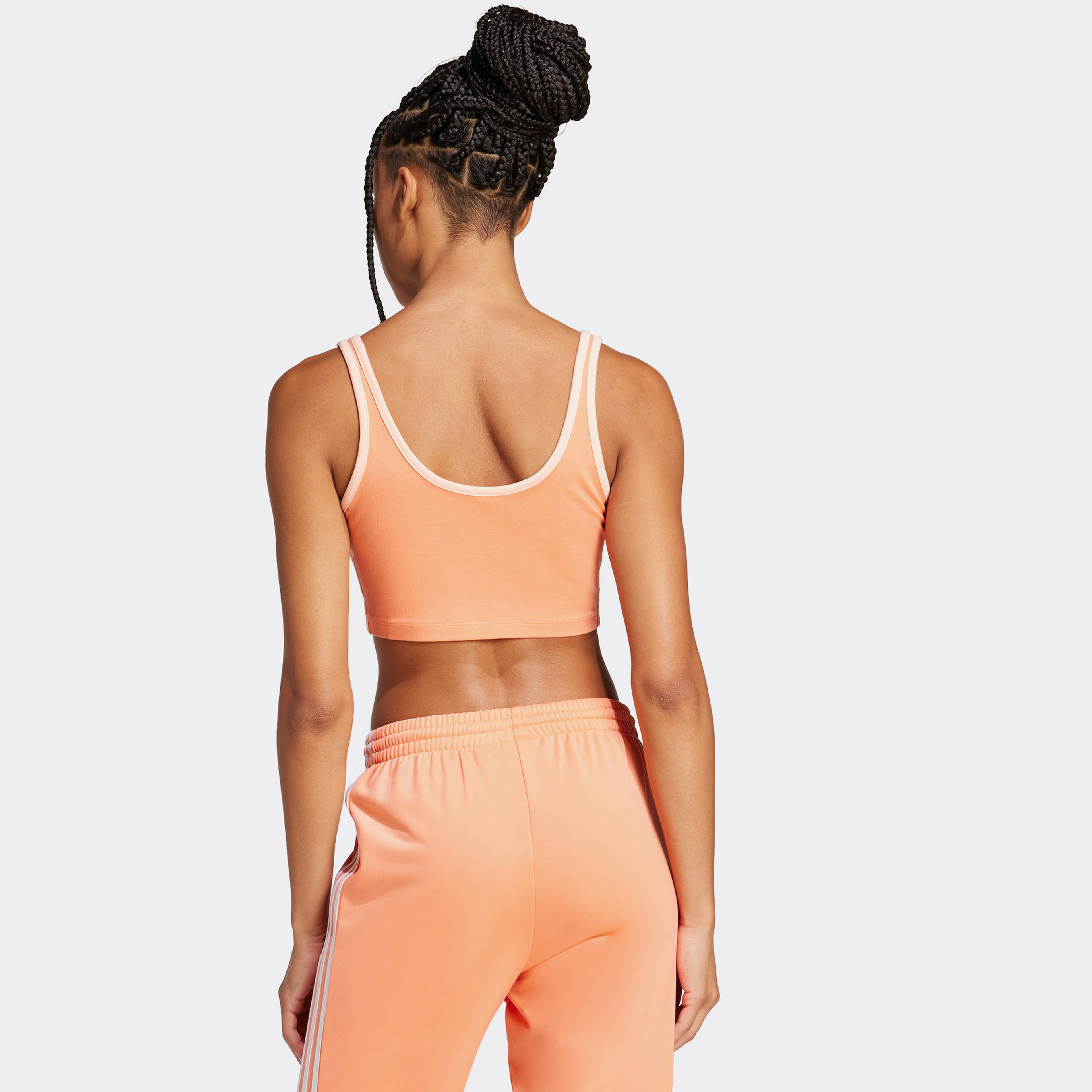 adidas Adicolor 3-Stripes Kadın Turuncu Kolsuz Bra