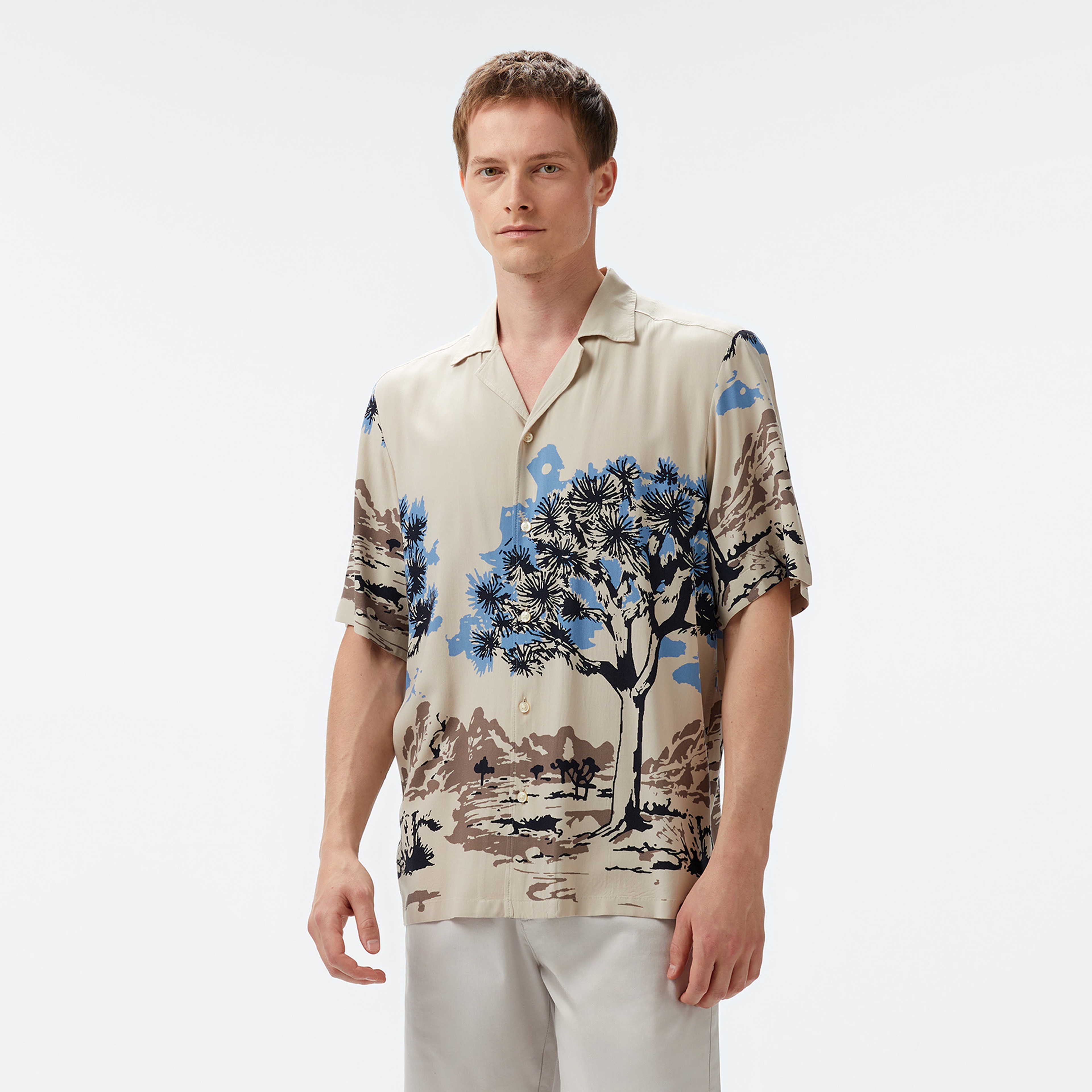 Boss Rayer M Erkek Bej Gömlek