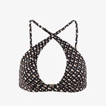 Boss Bb Monogram Trıangle Kadın Siyah Bikini Üstü