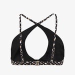 Boss Bb Monogram Trıangle Kadın Siyah Bikini Üstü