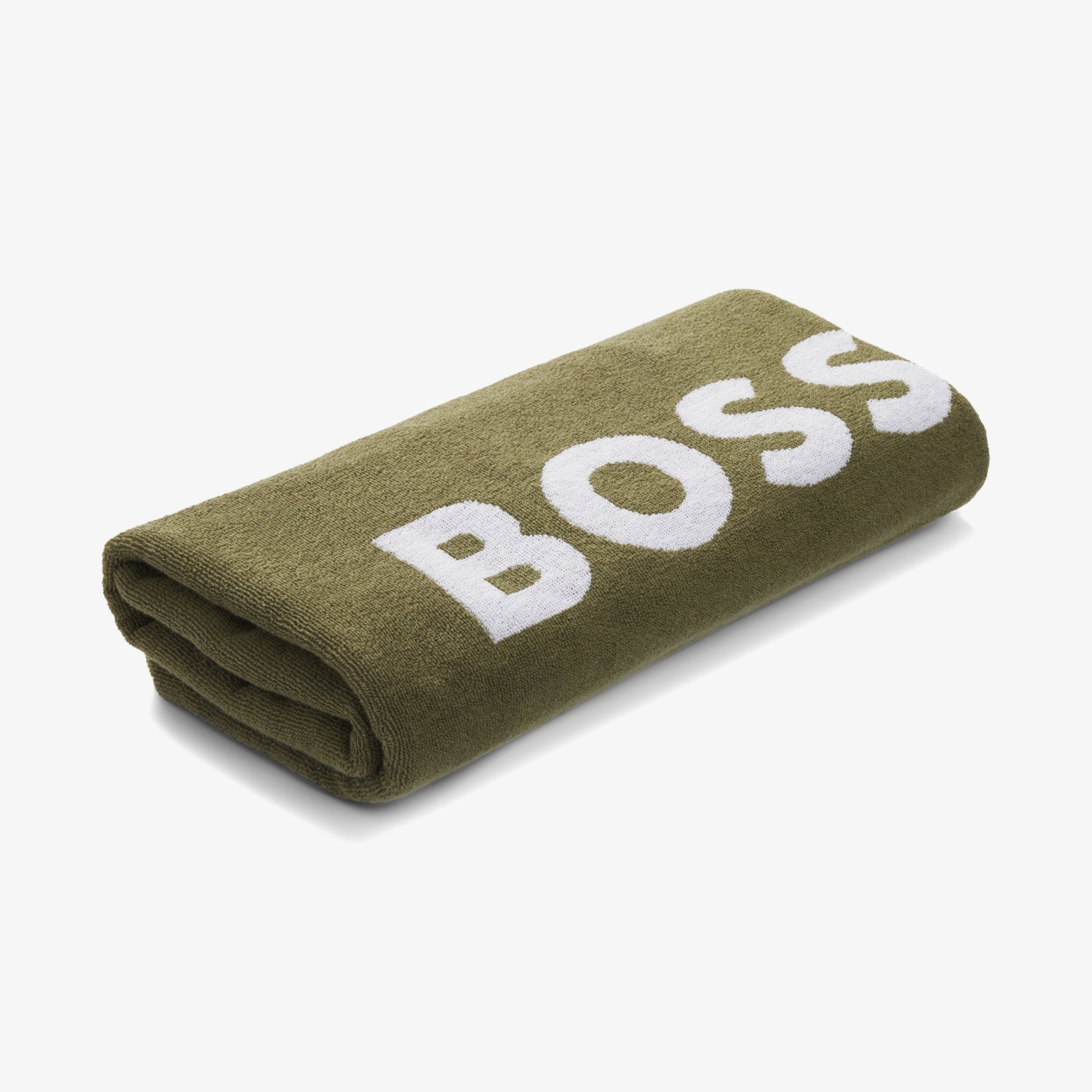 Boss Louis Towel Erkek Haki Plaj Havlusu