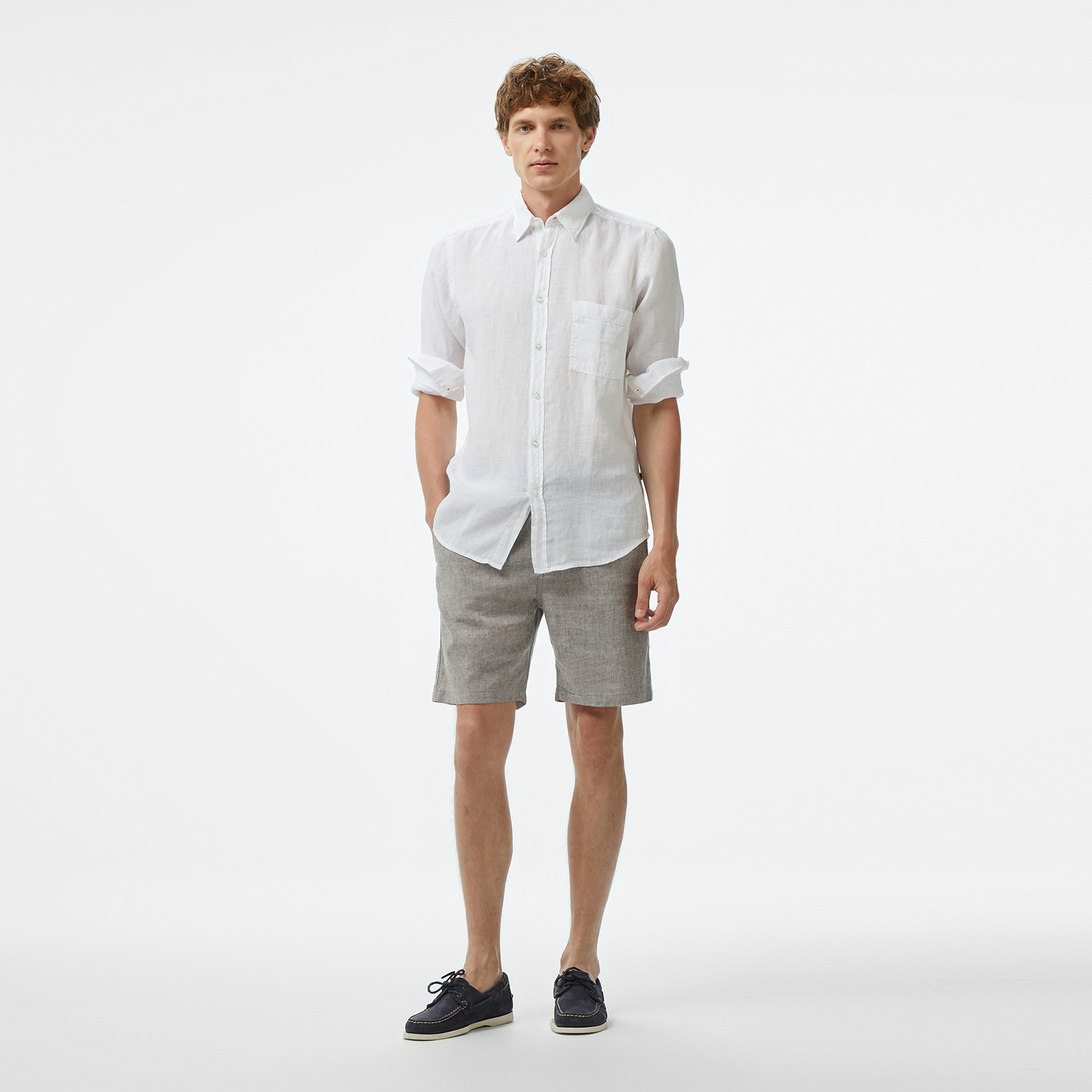 BOSS Relegant 6 Erkek Beyaz Gömlek