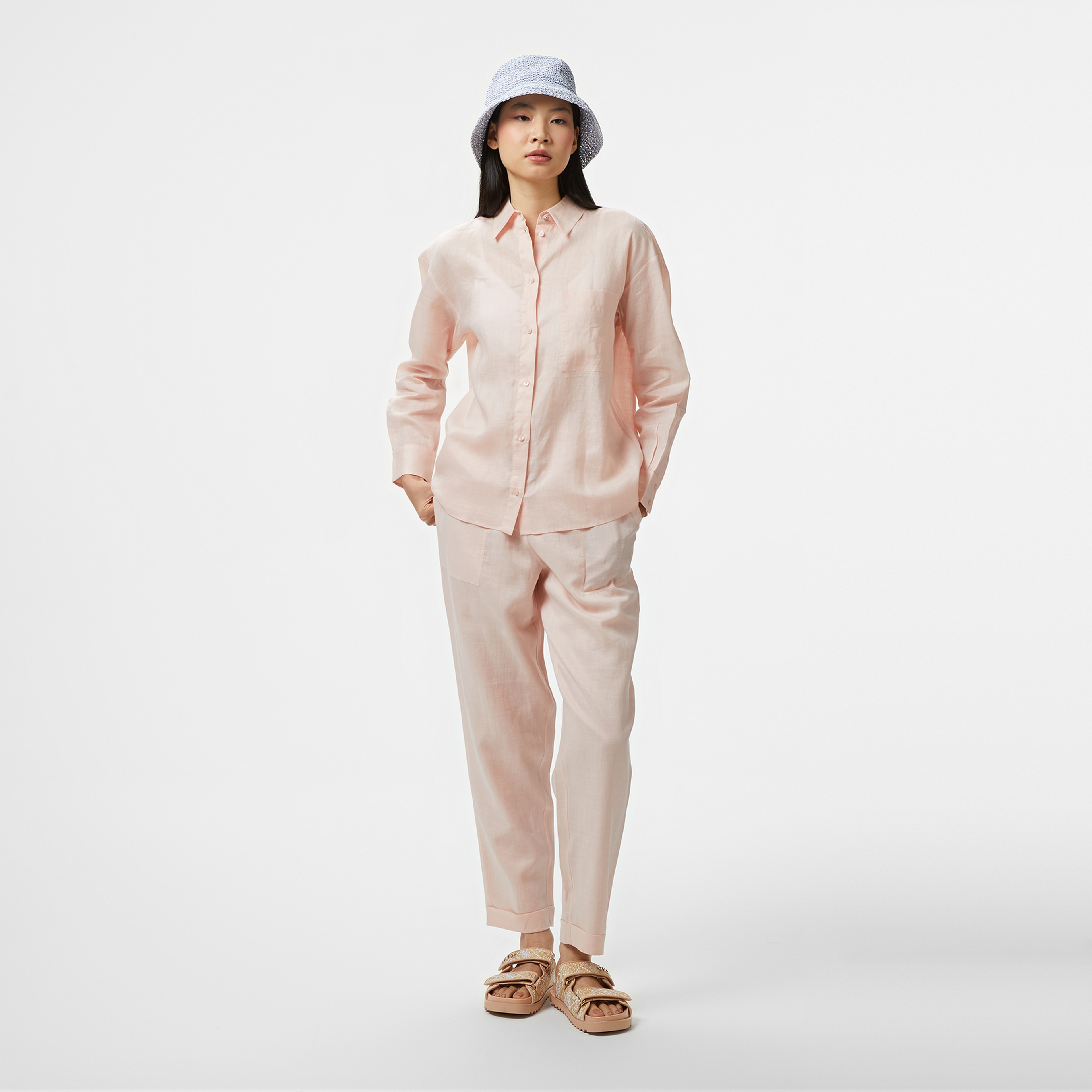 BOSS Bostija Kadın Pembe Gömlek