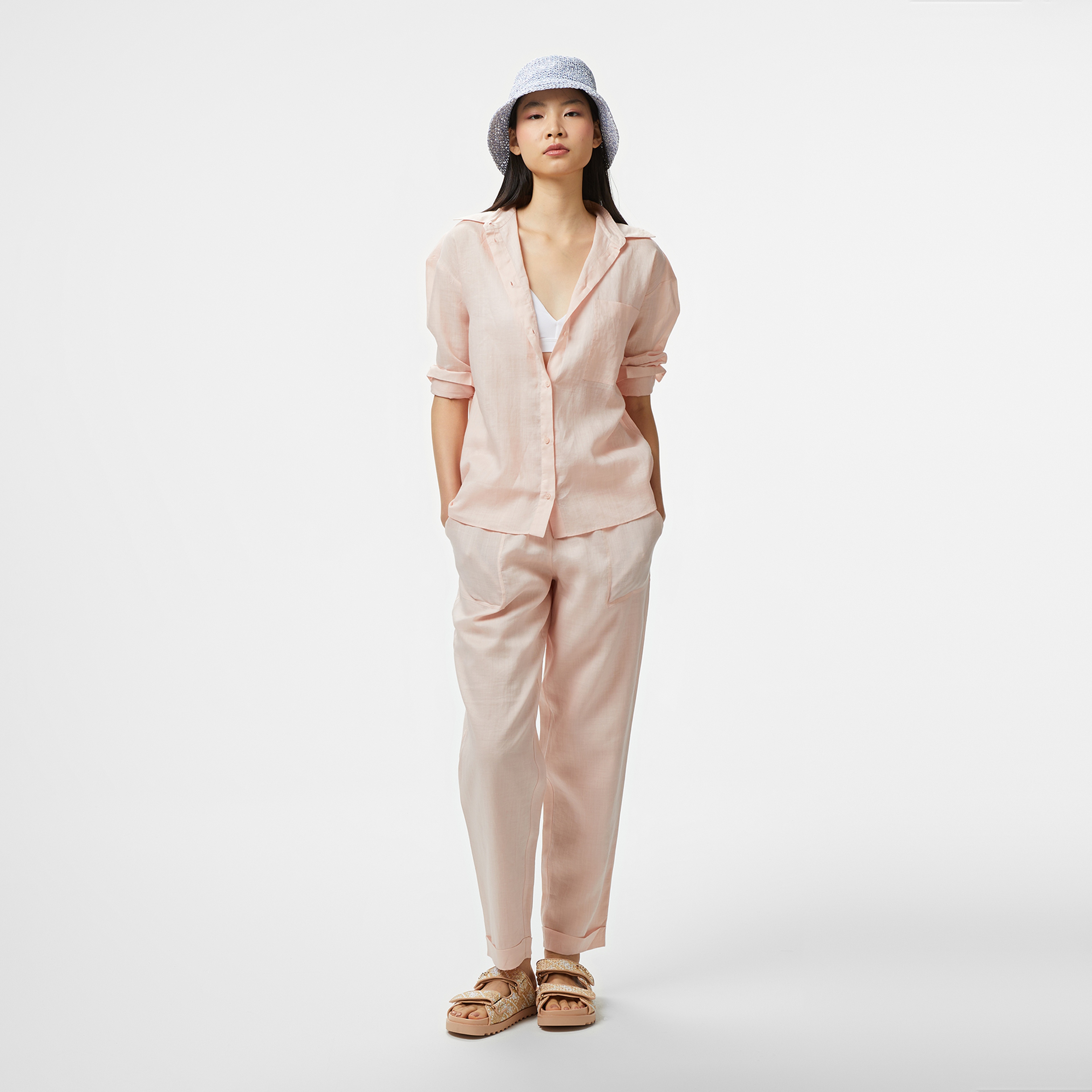 BOSS Bostija Kadın Pembe Gömlek