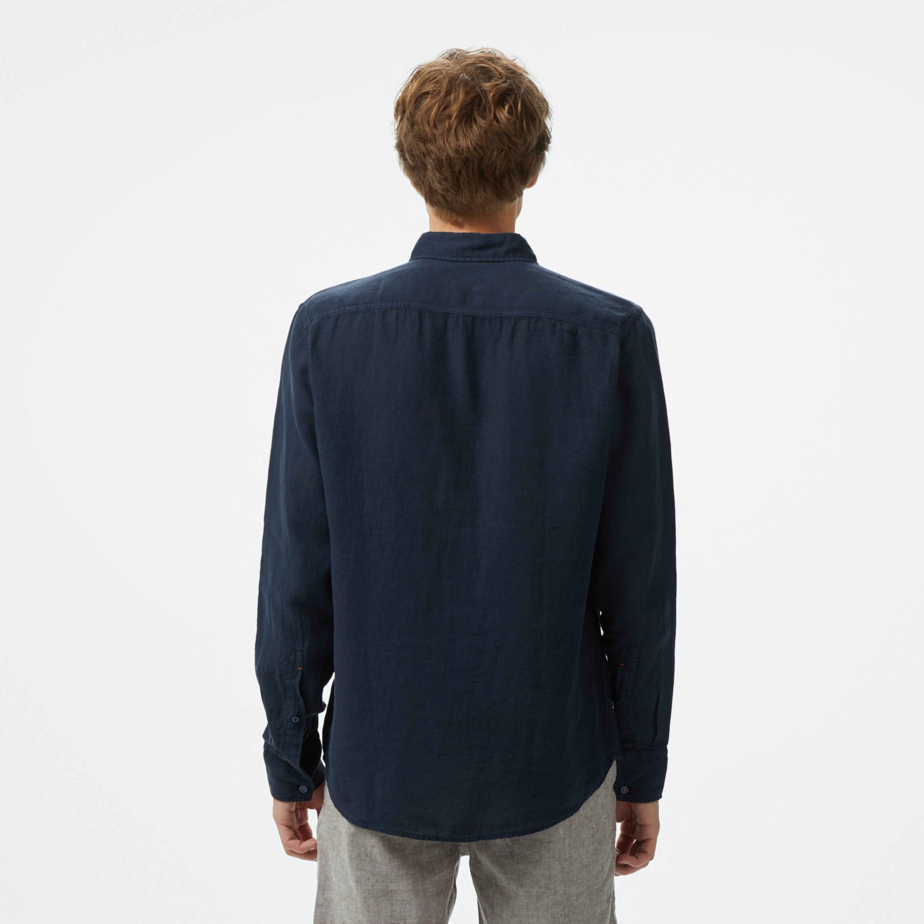 Boss Relegant 6 Erkek Lacivert Gömlek