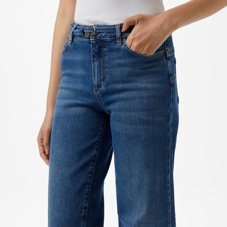 Liu Jo Kadın Mavi Pantolon