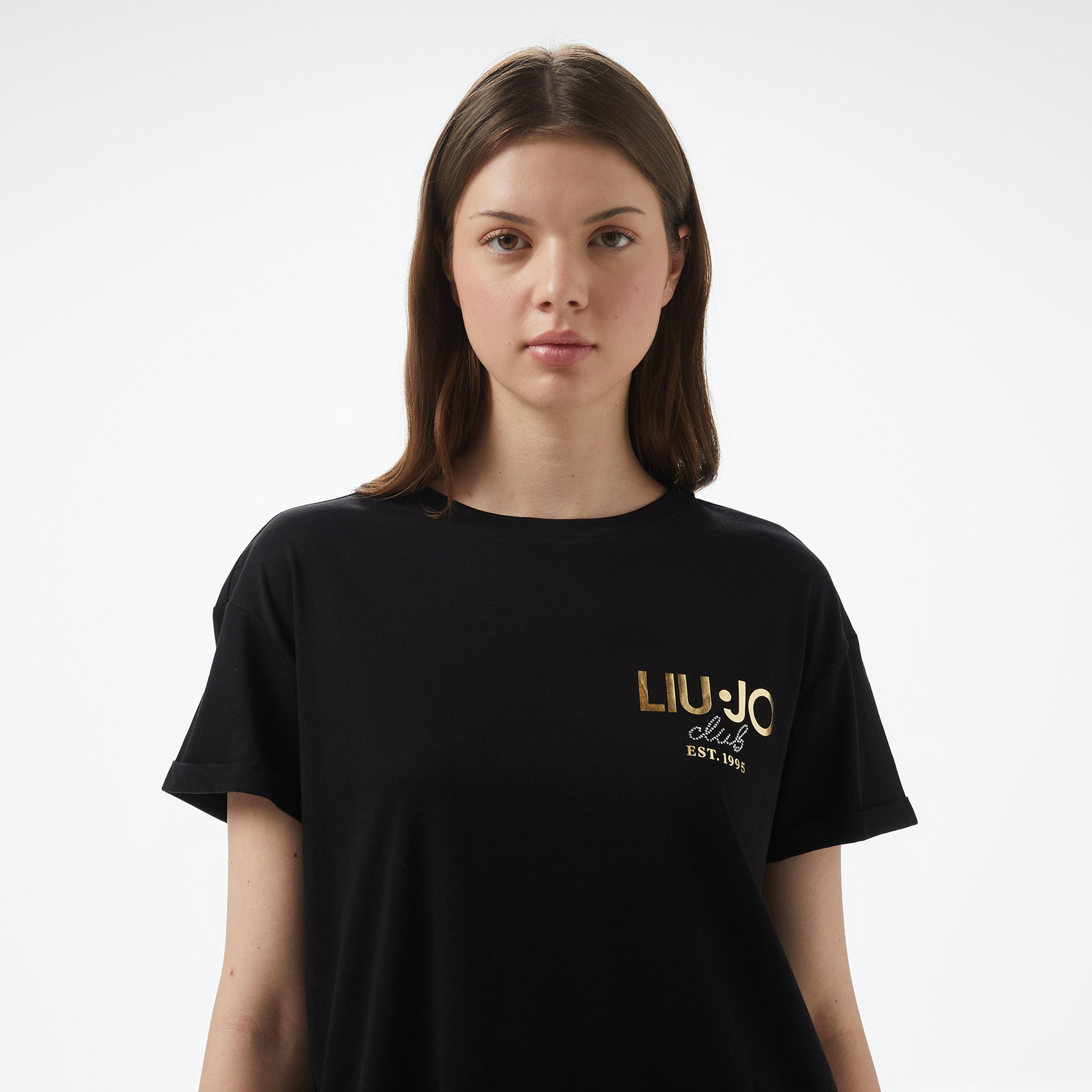 Liu Jo Kadın Siyah T-Shirt