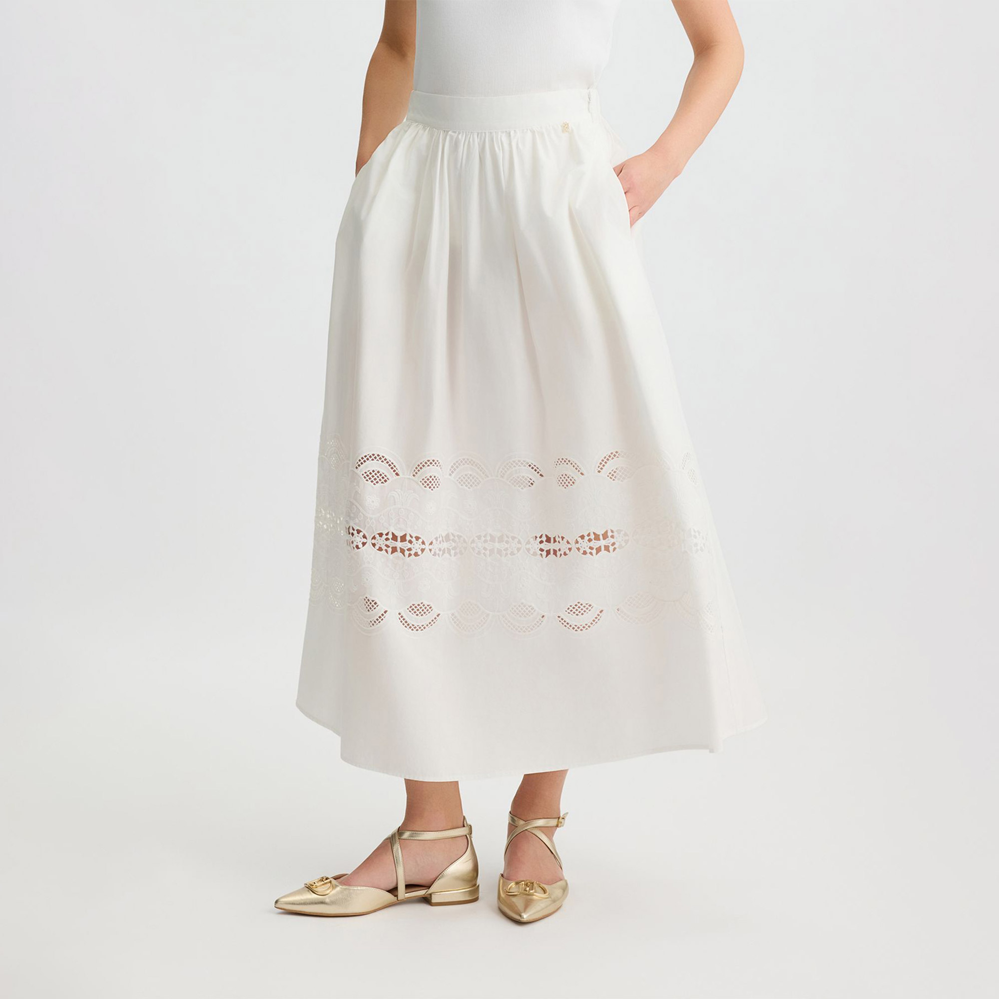 Liu Jo Kadın Bej Etek