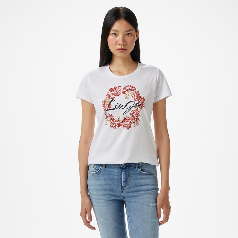 Liu Jo Kadın Kahverengi T-Shirt