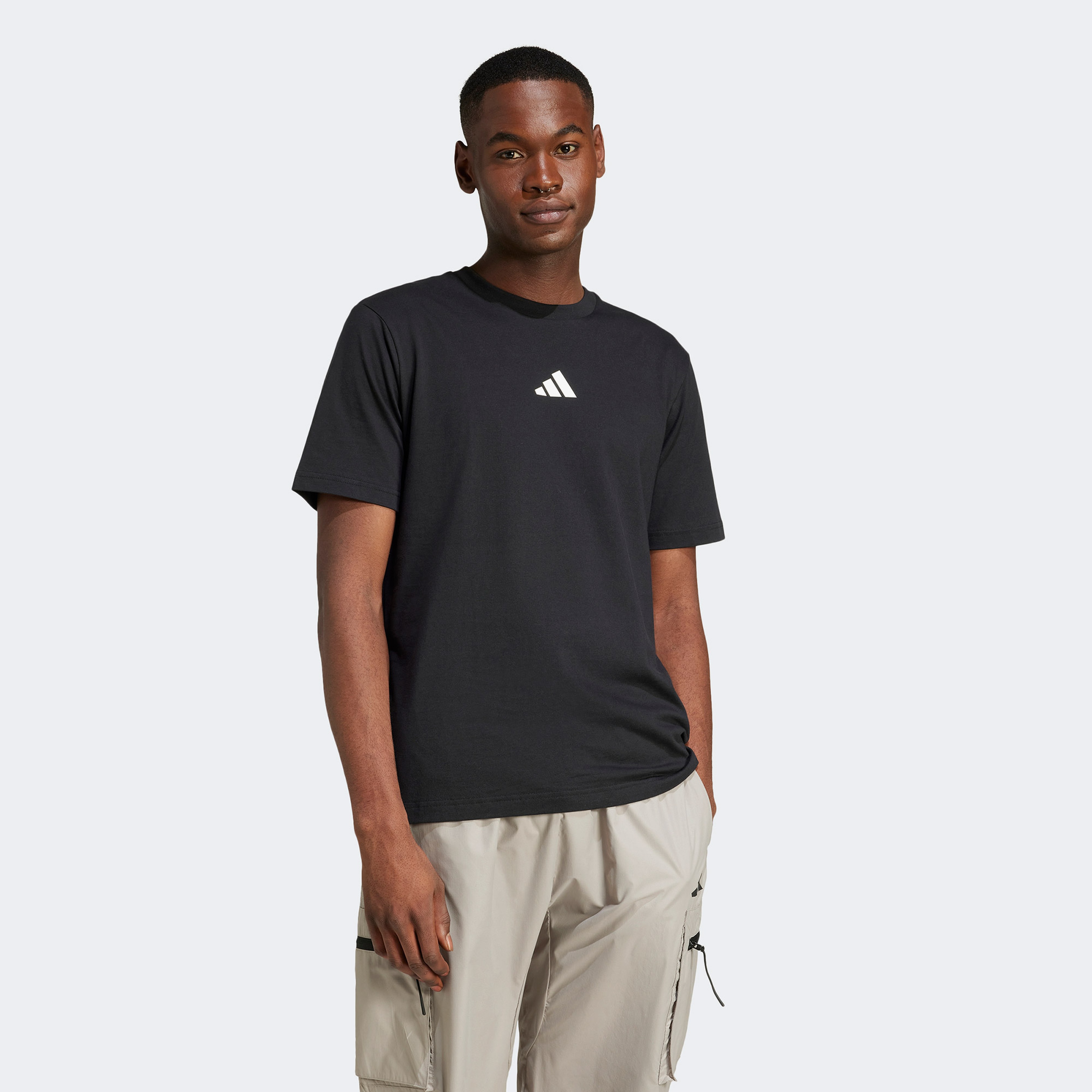adidas City Escape Logo Graphic Erkek Siyah T-Shirt