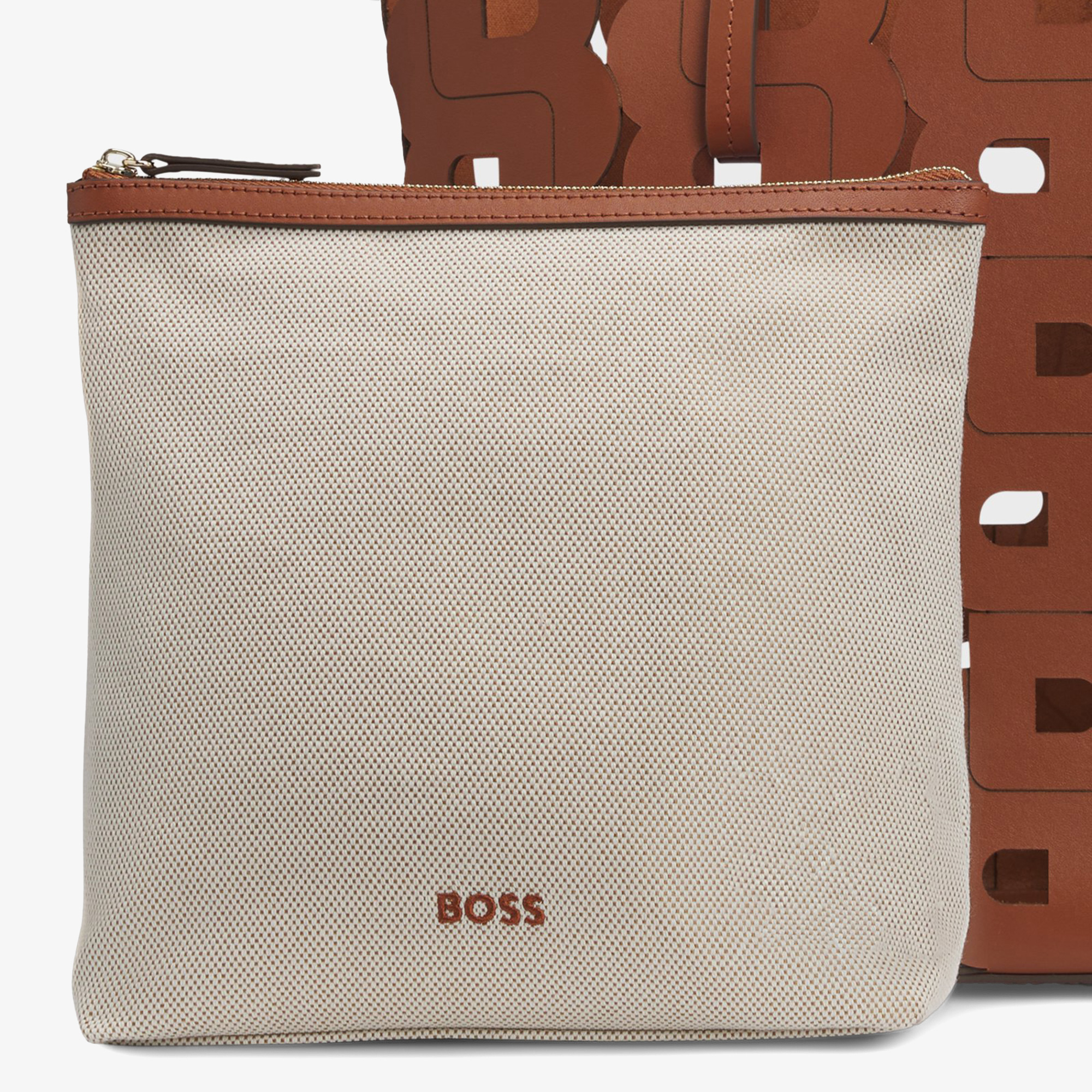 BOSS Lindah Tote Kadın Kahverengi Omuz Çantası