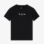 Converse High Tops Kadın Nakışlı Siyah T-Shirt